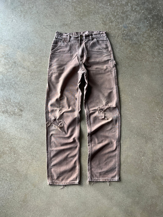 Vintage Faded Brown Carhartt Carpenter Pants - 32