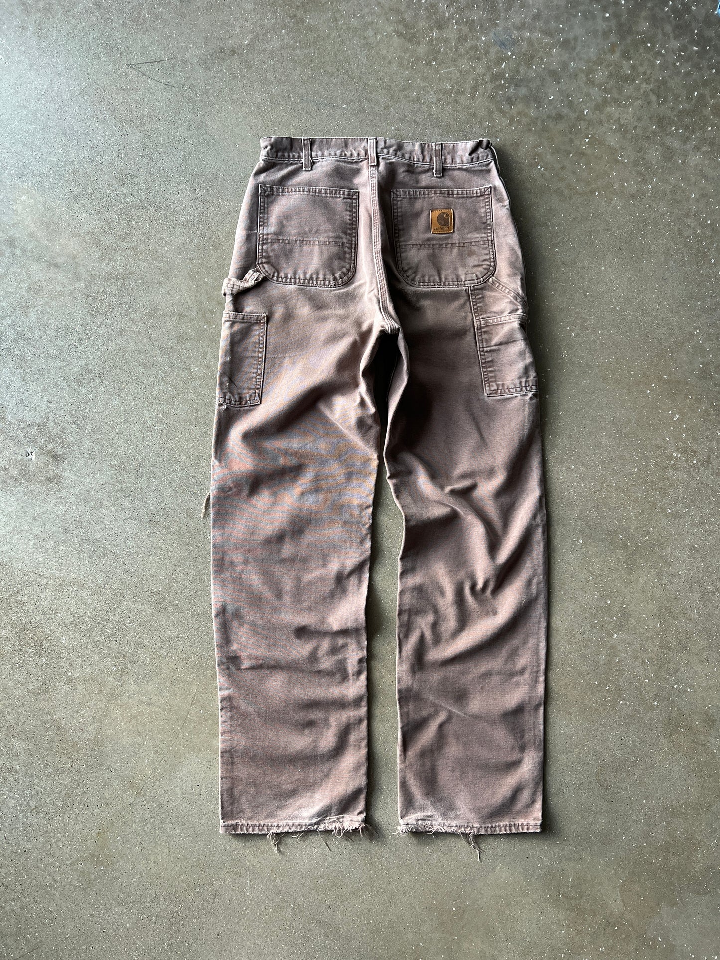 Vintage Faded Brown Carhartt Carpenter Pants - 32