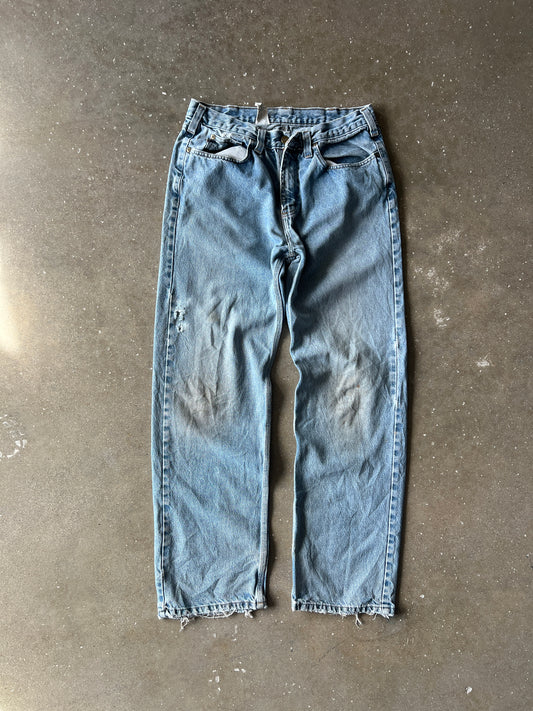 Vintage Faded Denim Carhartt Carpenter Pants - 34