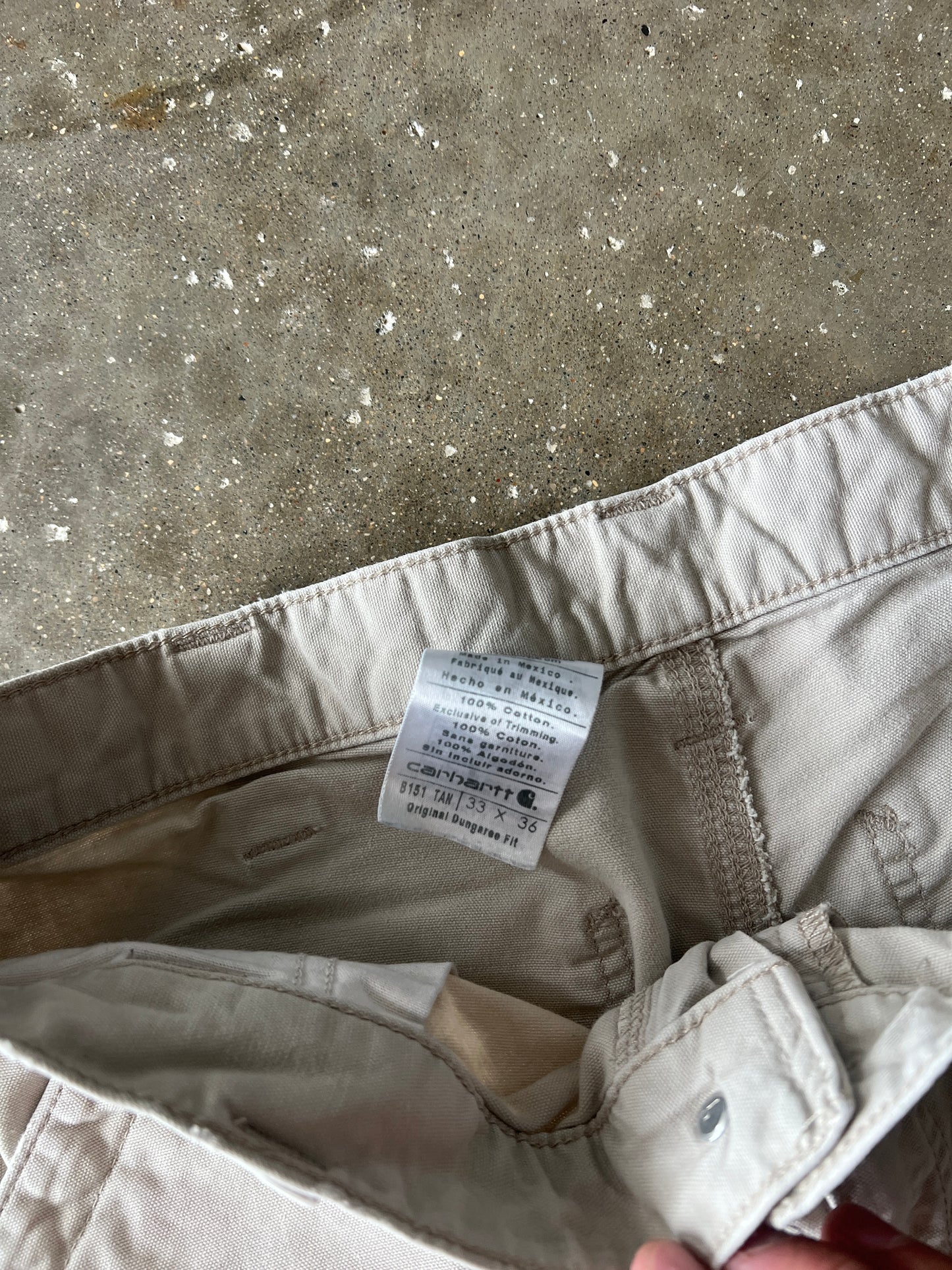 Vintage Cream Carhartt Carpenter Pants - 33