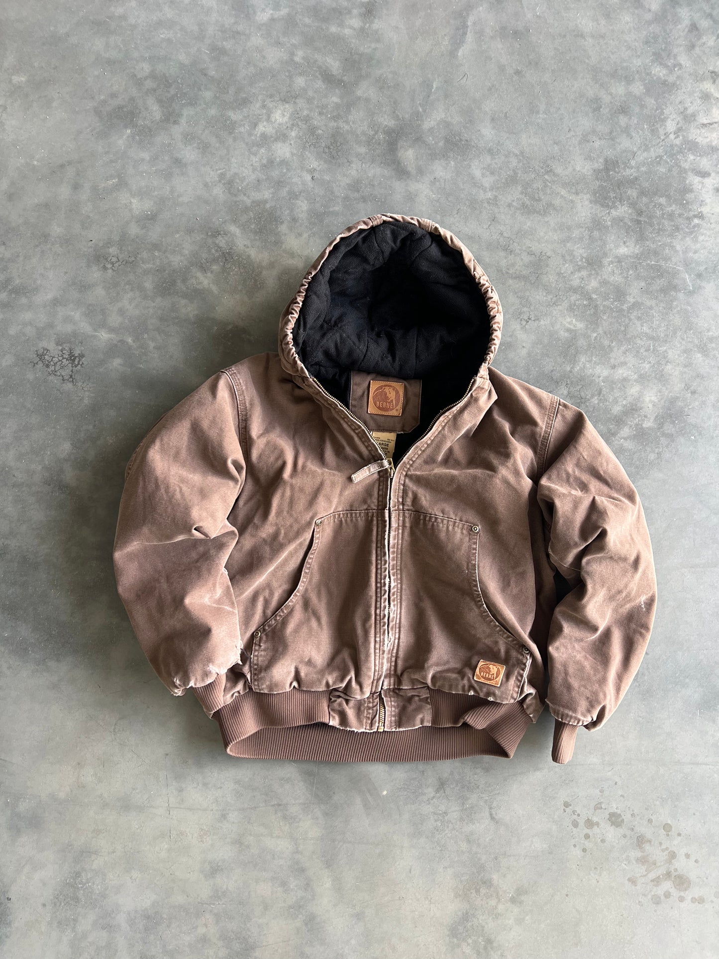 Vintage Mocha Brown Canvas Jacket - YL