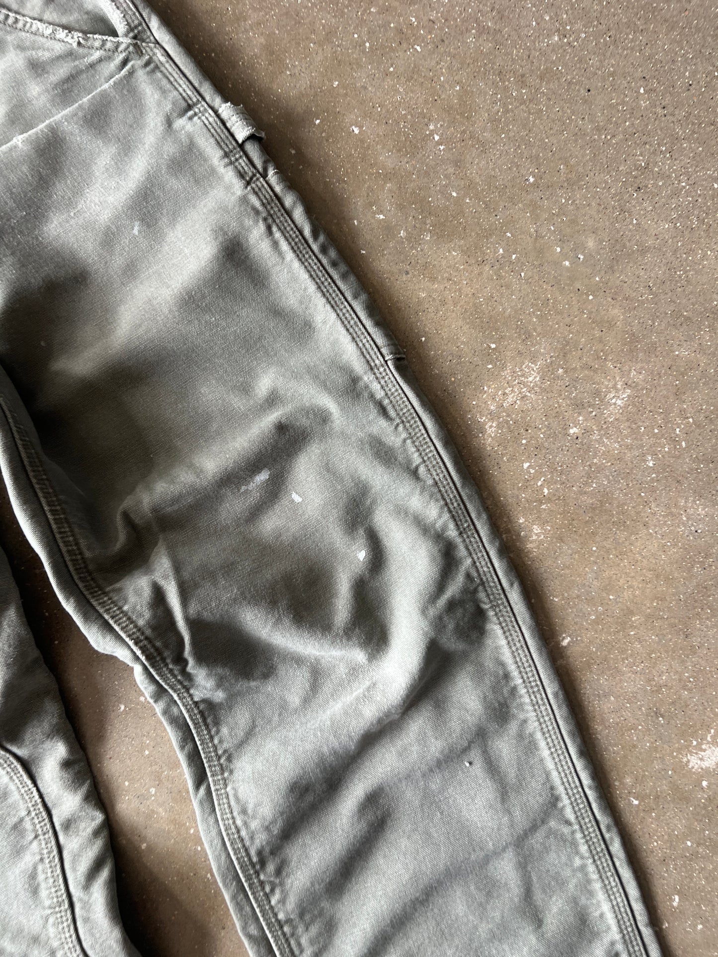 Vintage Faded Green Carhartt Carpenter Pants - 31