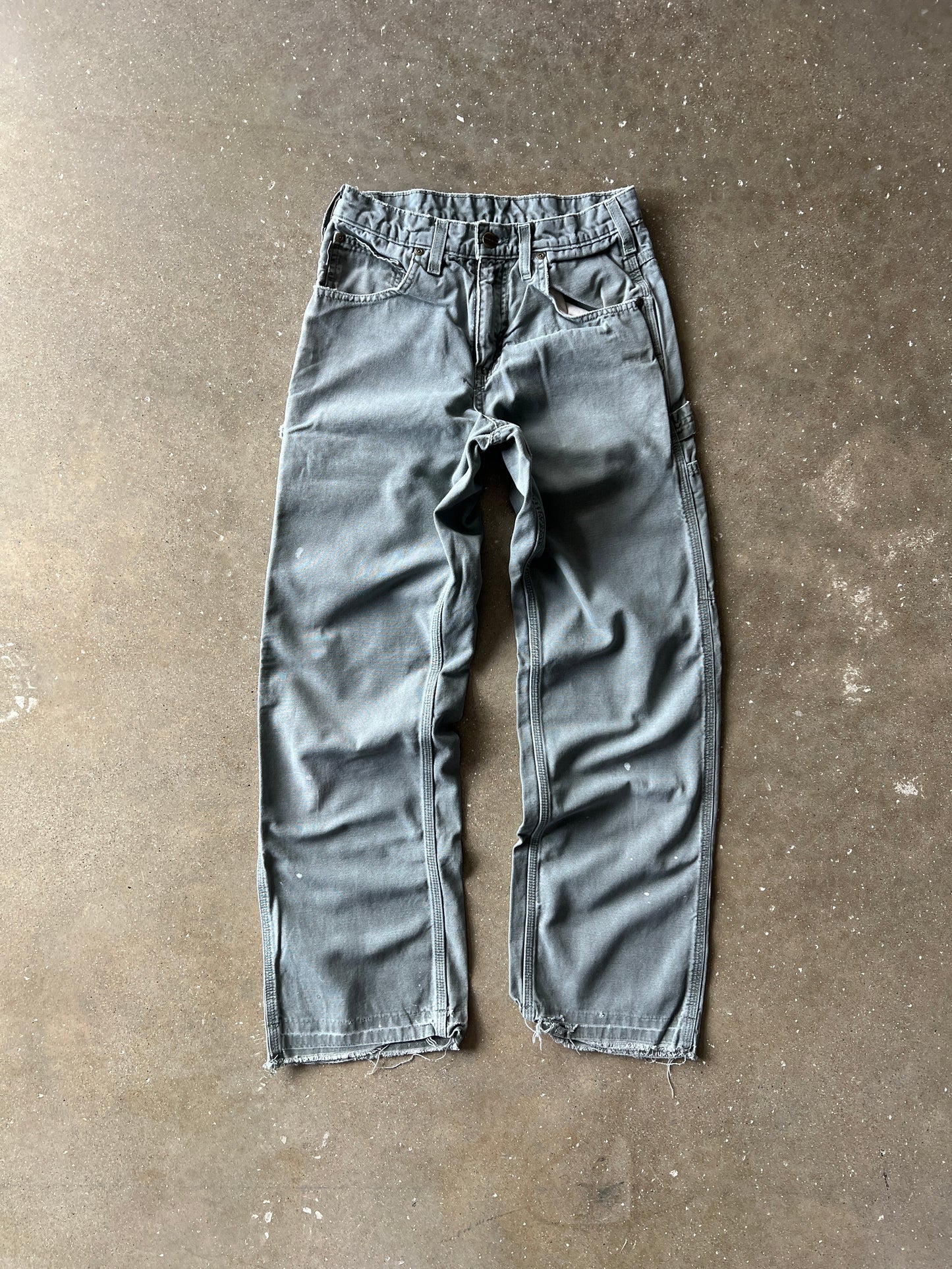 Vintage Faded Green Carhartt Pants - 28