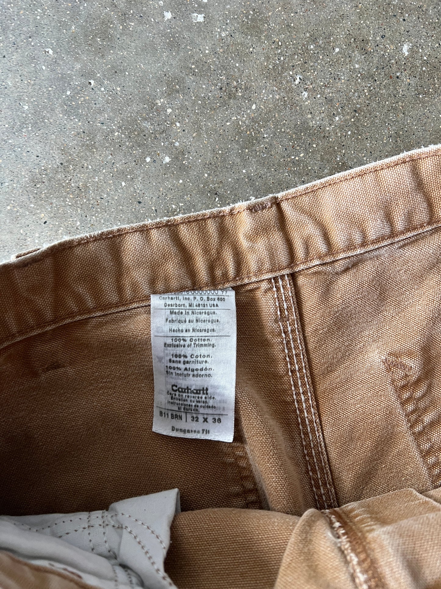 Vintage Faded Tan Carhartt Carpenter pants - 32