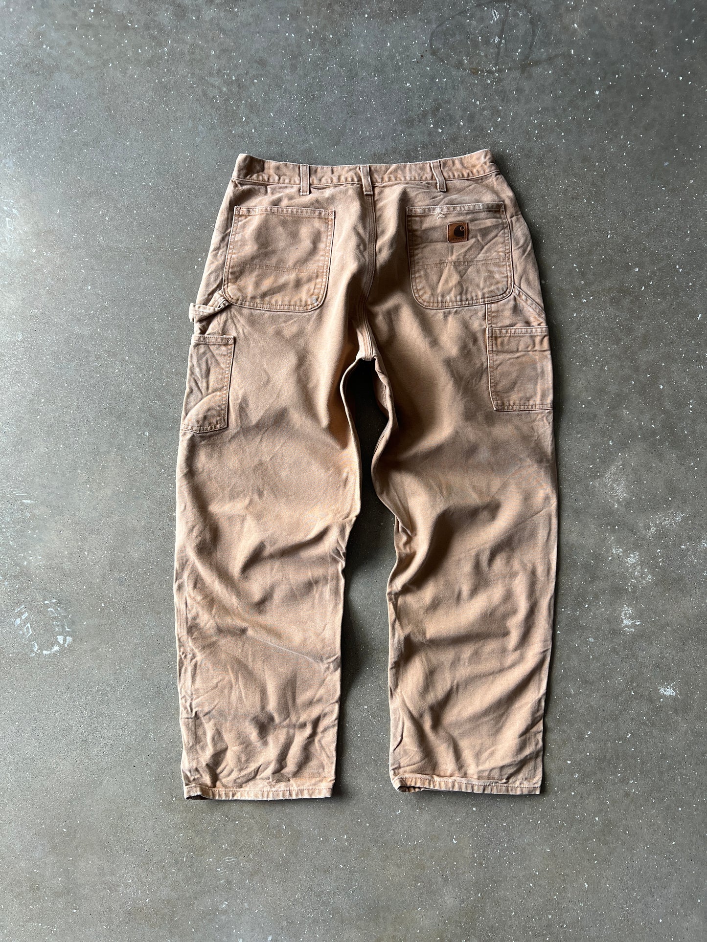 Vintage Faded Tan Carhartt Carpenter Pants - 36