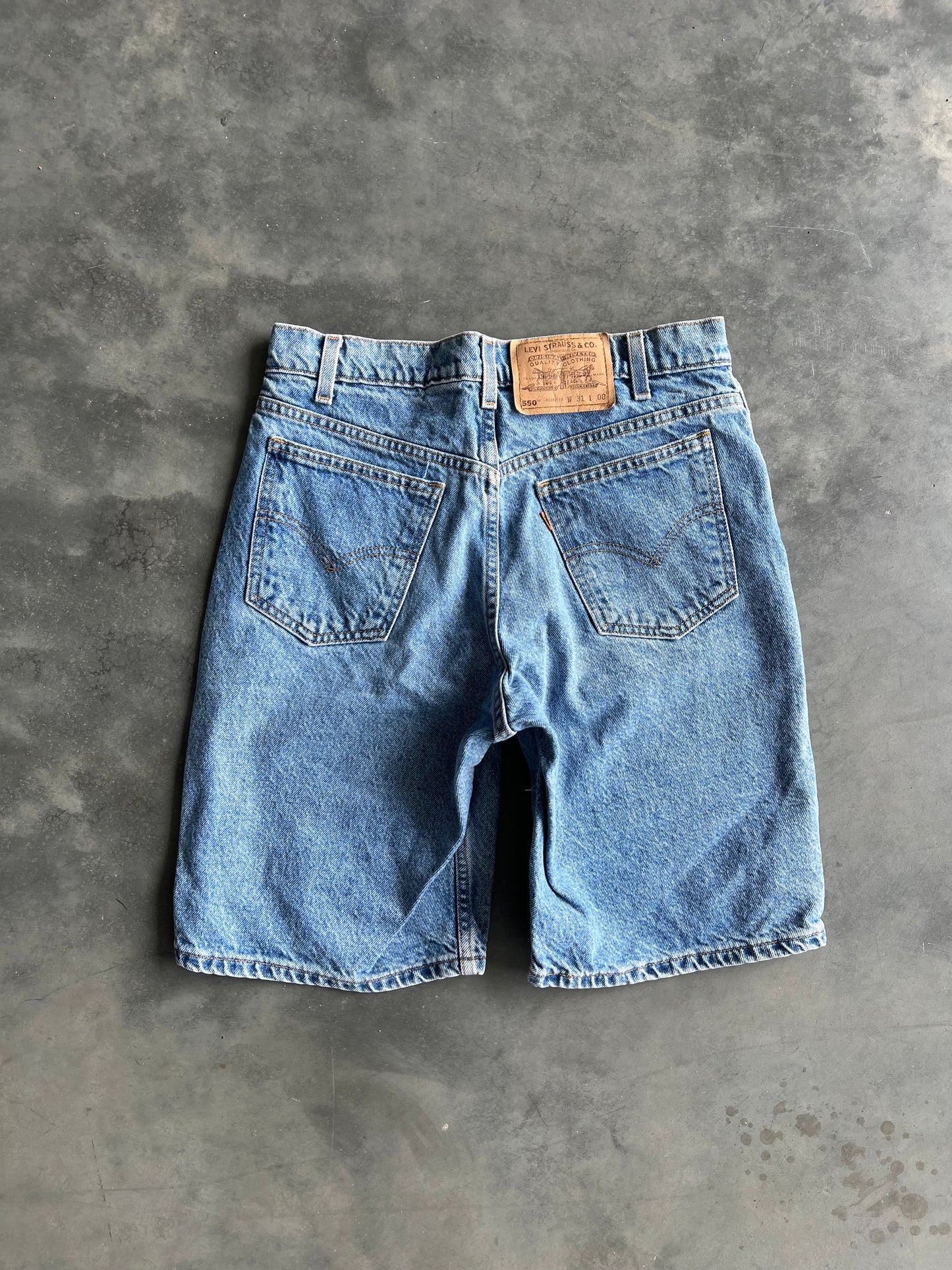 Vintage Denim Blue Levi Shorts - 31