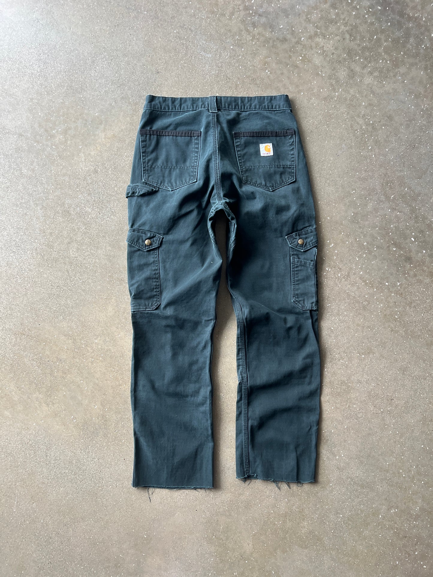 Vintage Faded Black Carhartt Cargo Pants - 30