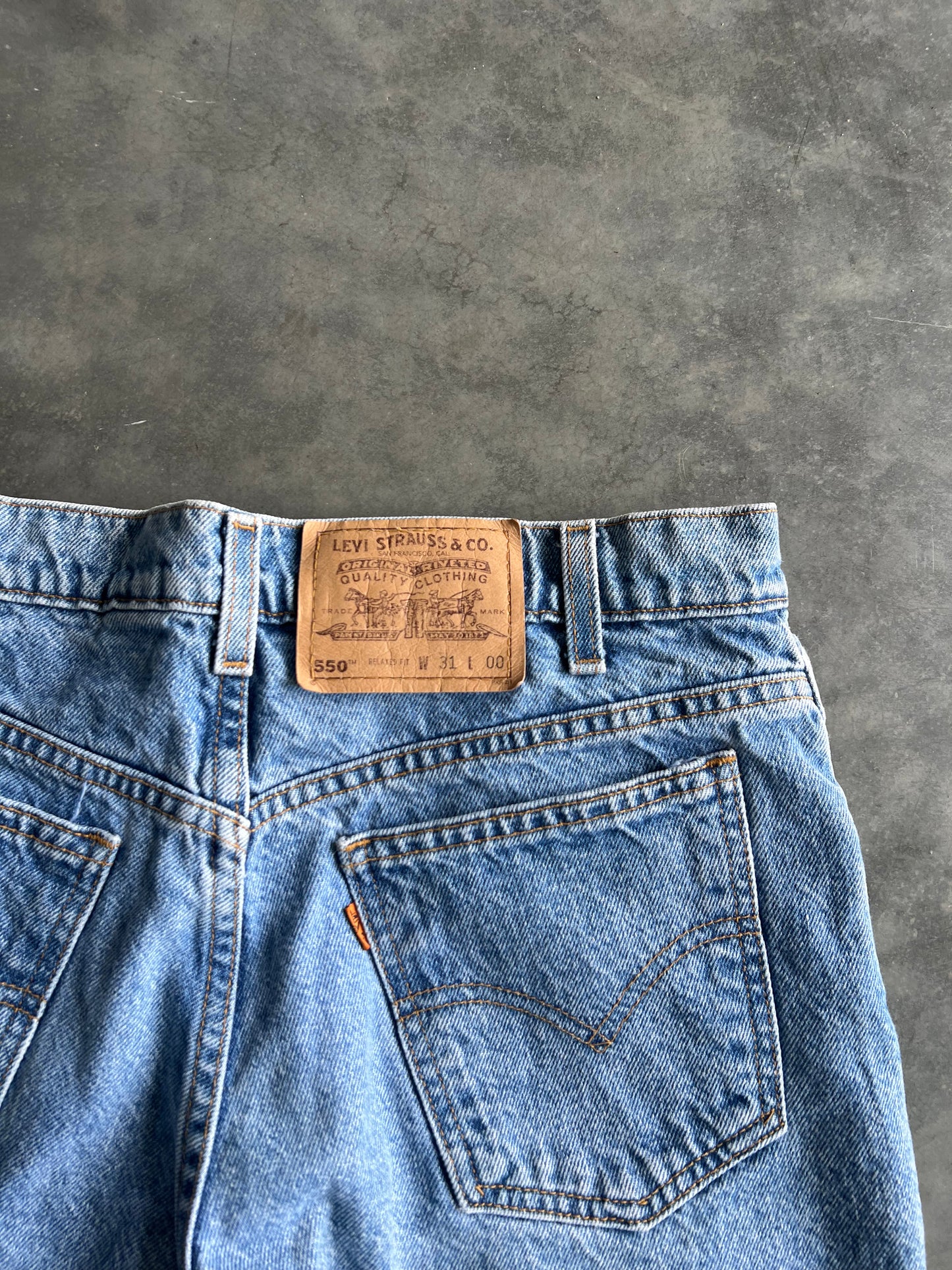 Vintage Denim Blue Levi Shorts - 31