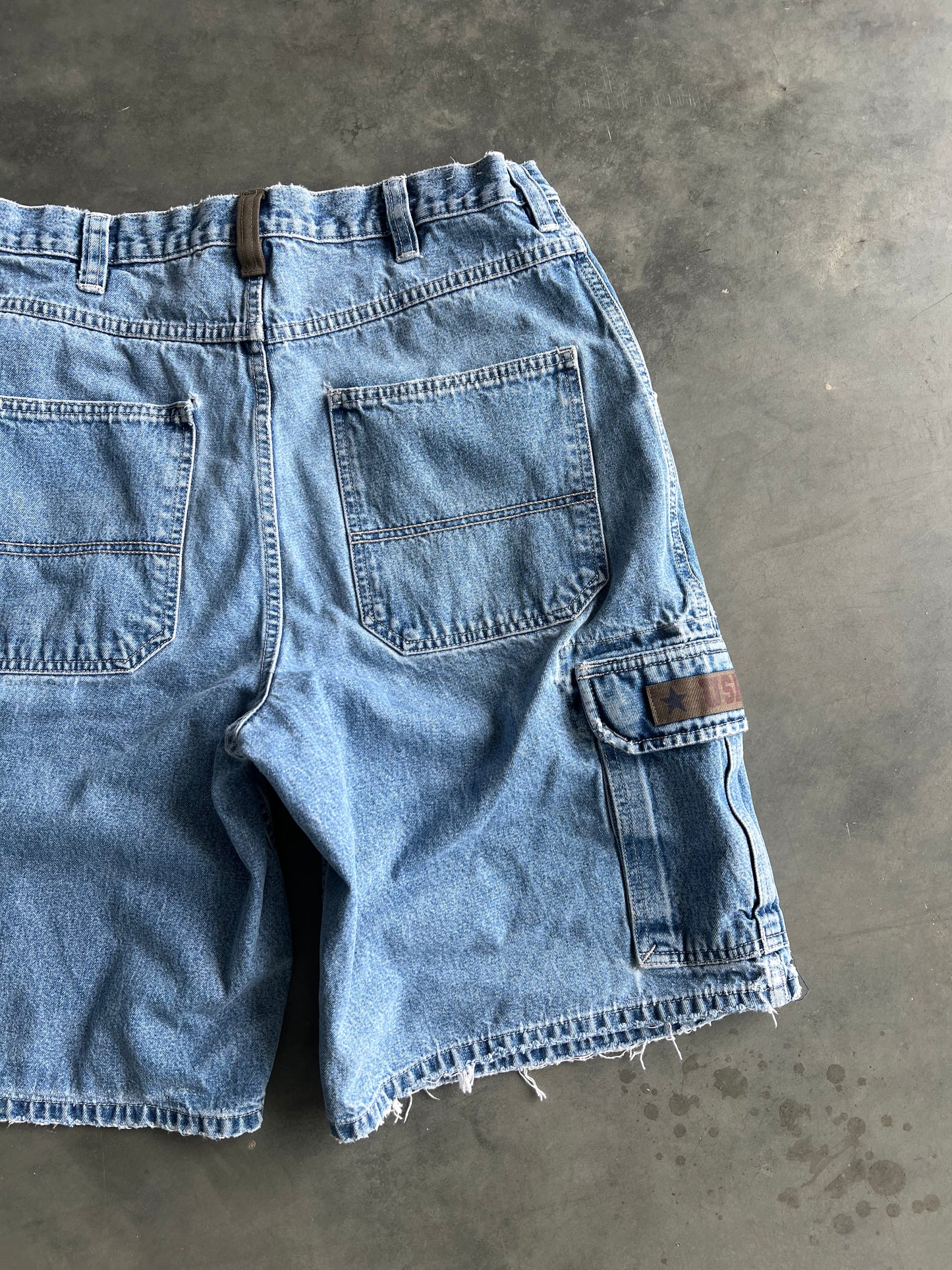 Vintage Faded Denim Blue Sonoma Shorts - 34