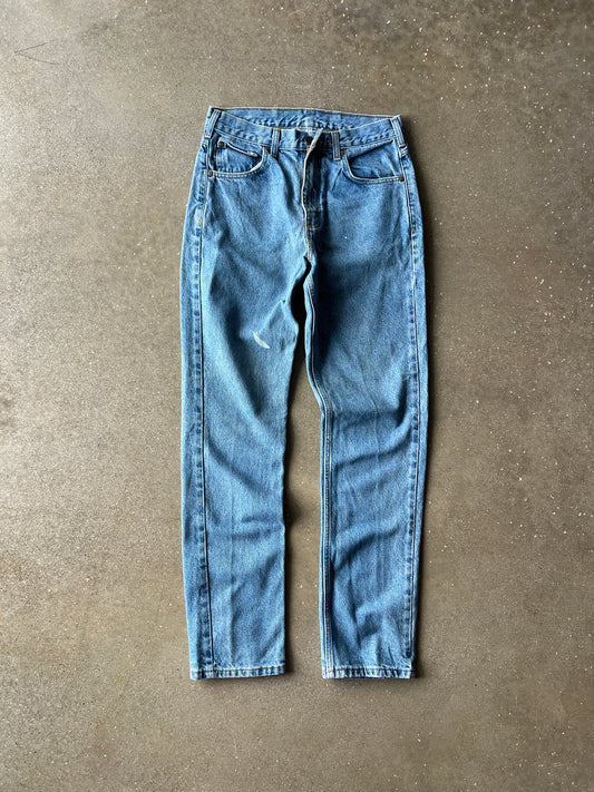 Vintage Faded Denim Carhartt Carpenter Pants - 30x32
