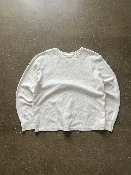 Vintage White Thermal Shirt - XXL