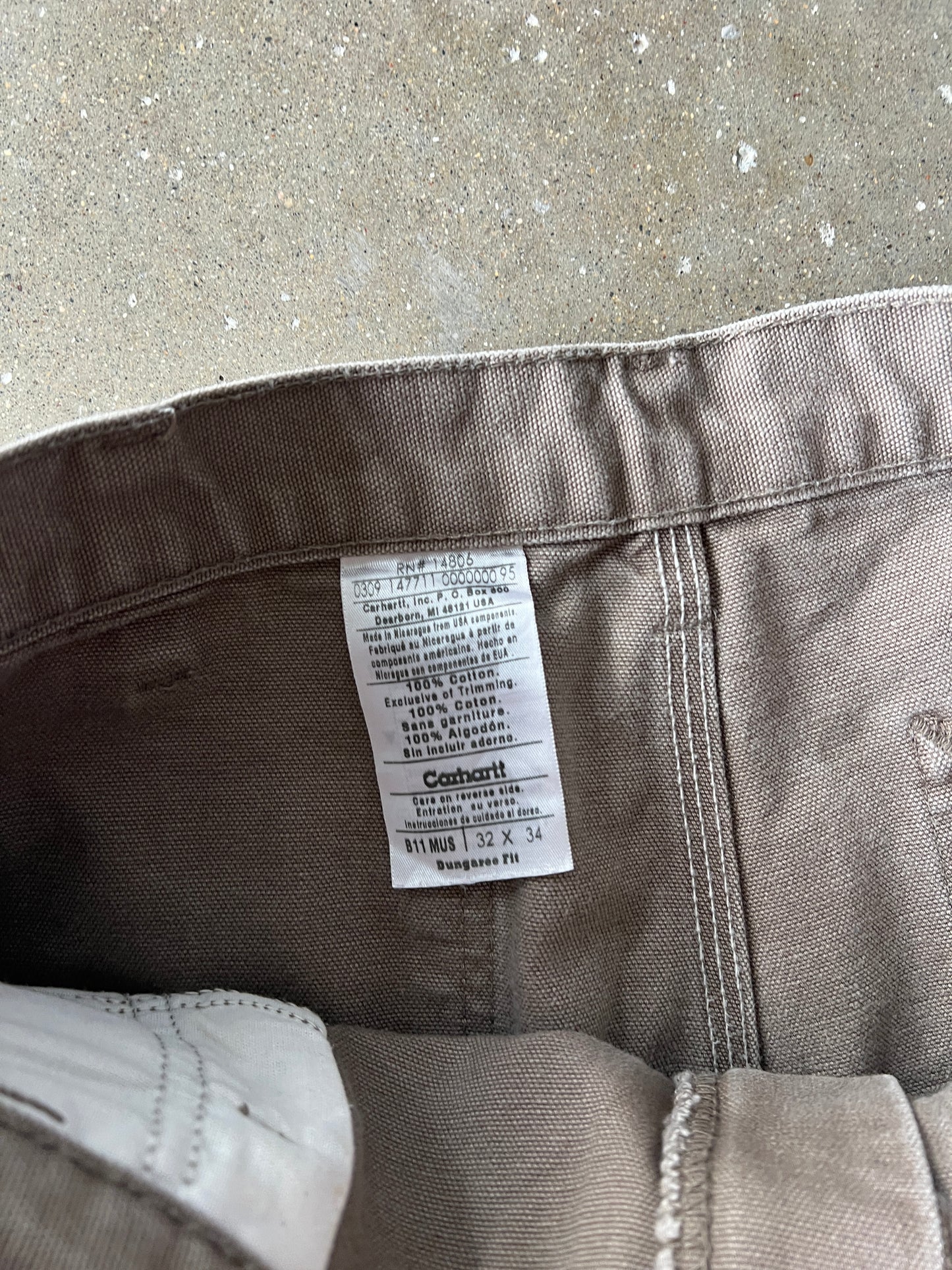 Vintage Coffee Tan Carhartt Carpenter Pants - 32