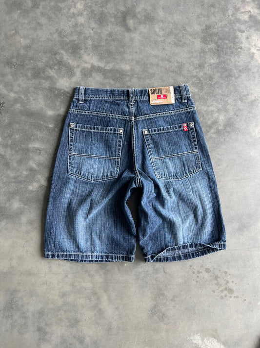 Vintage Denim Blue South Pole Shorts - 34