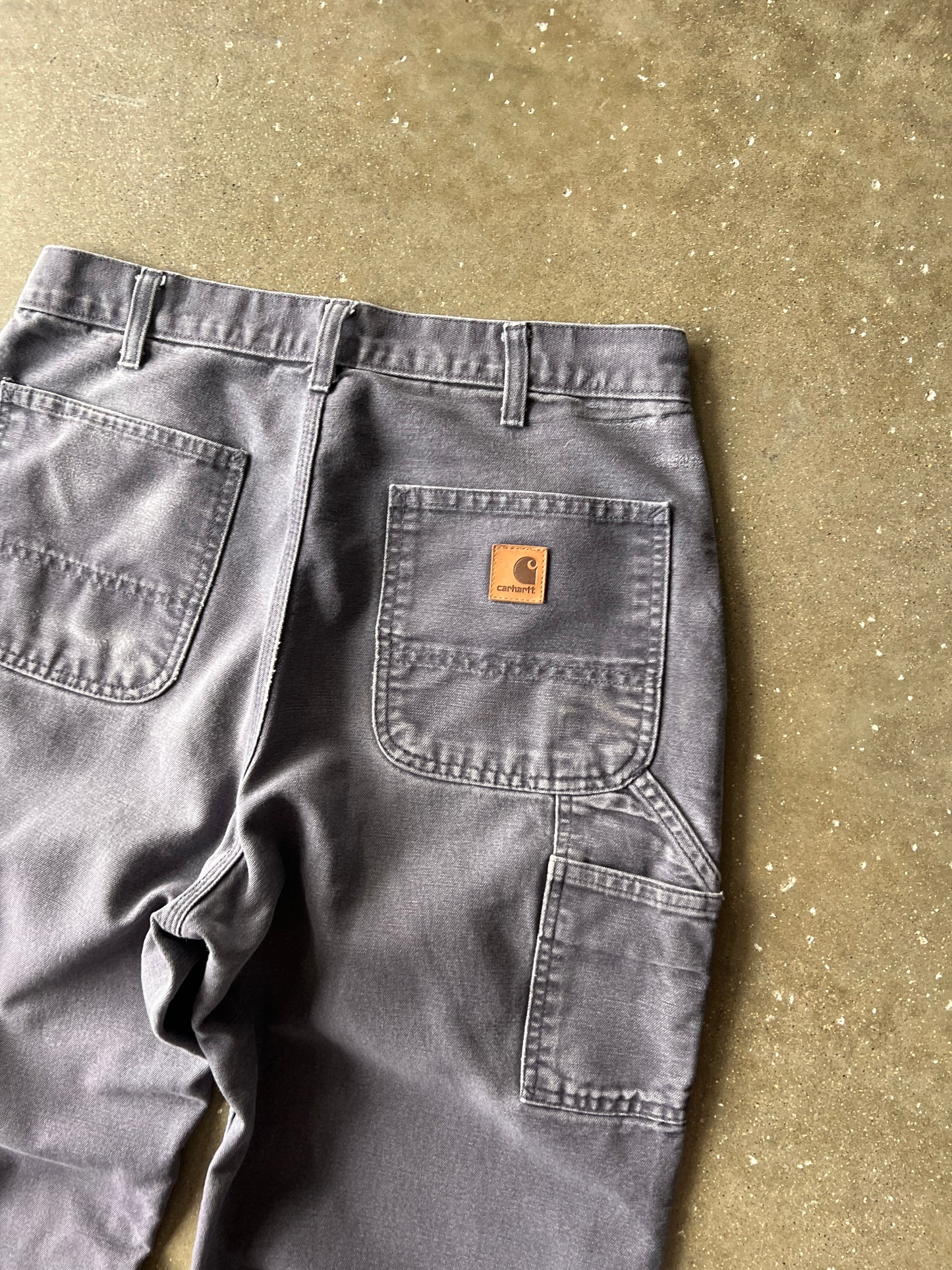 Vintage Faded Grey Carhartt Carpenter Pants - 32