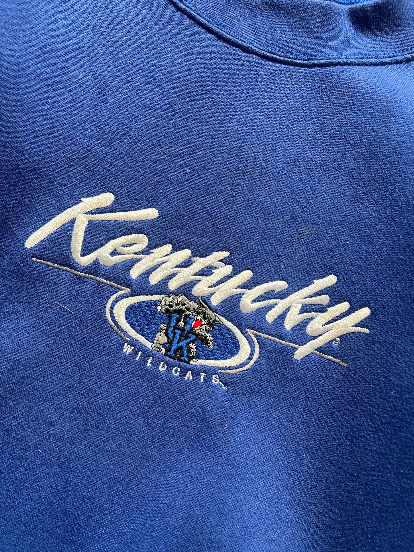 Vintage Blue Kentucky Spellout Crew - XXL