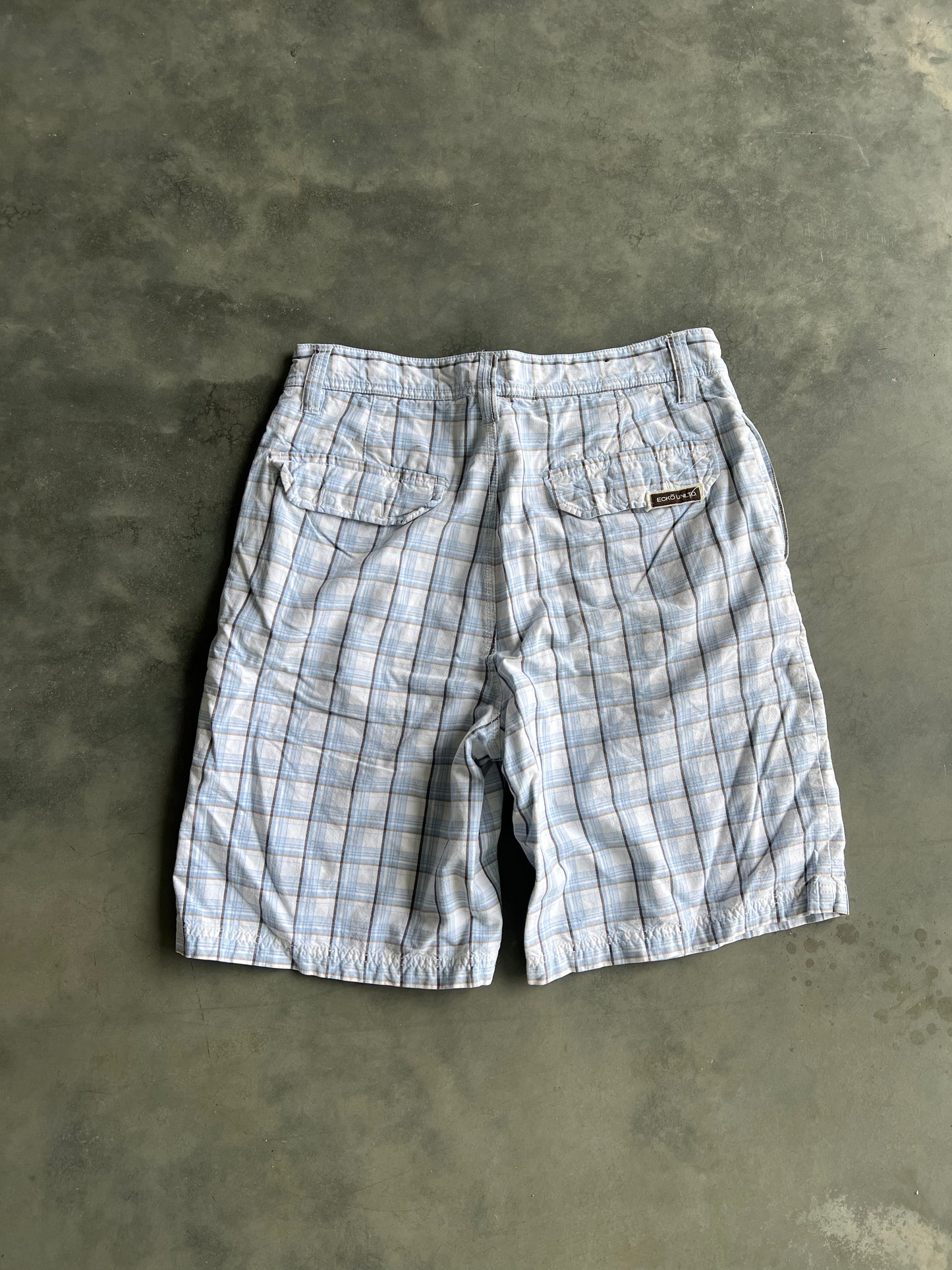 Vintage White Ecko Unlimited Baggy Shorts -