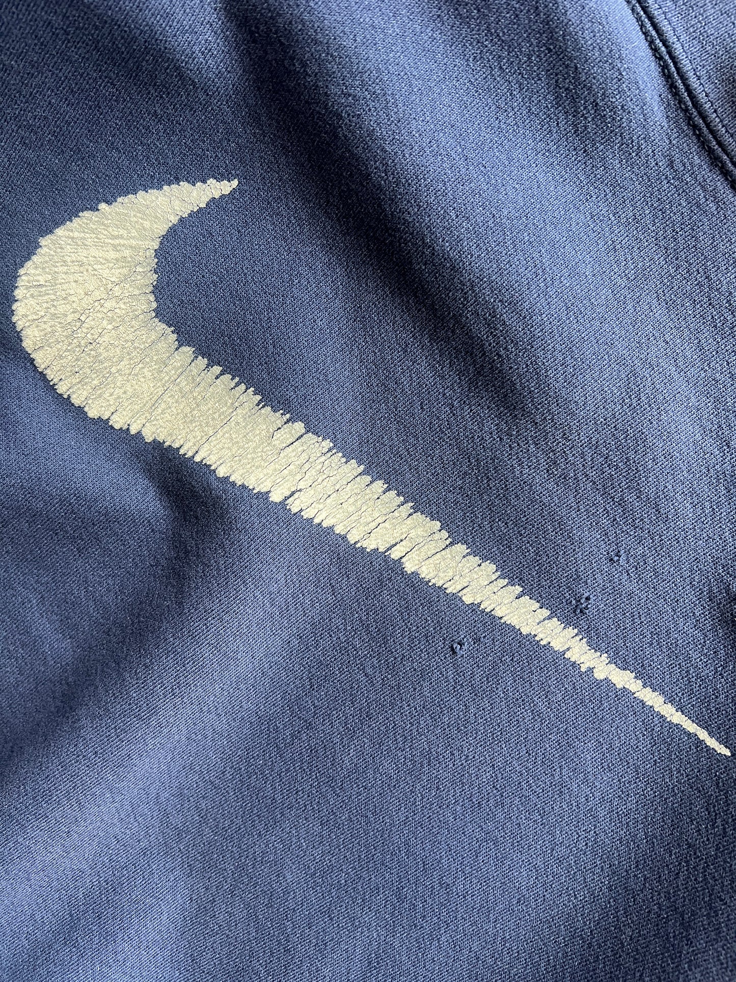 Vintage Blue Nike Swoosh Crew - XL