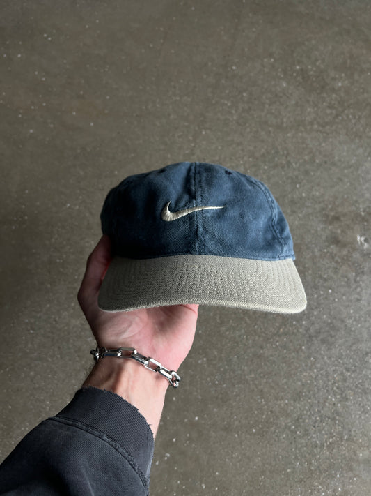 Vintage Faded Blue Nike Swoosh Hat