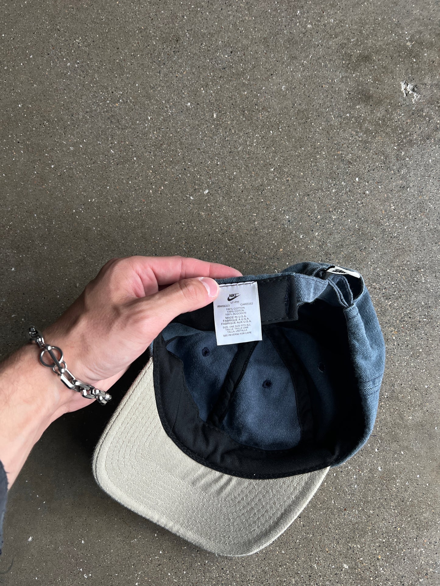 Vintage Faded Blue Nike Swoosh Hat