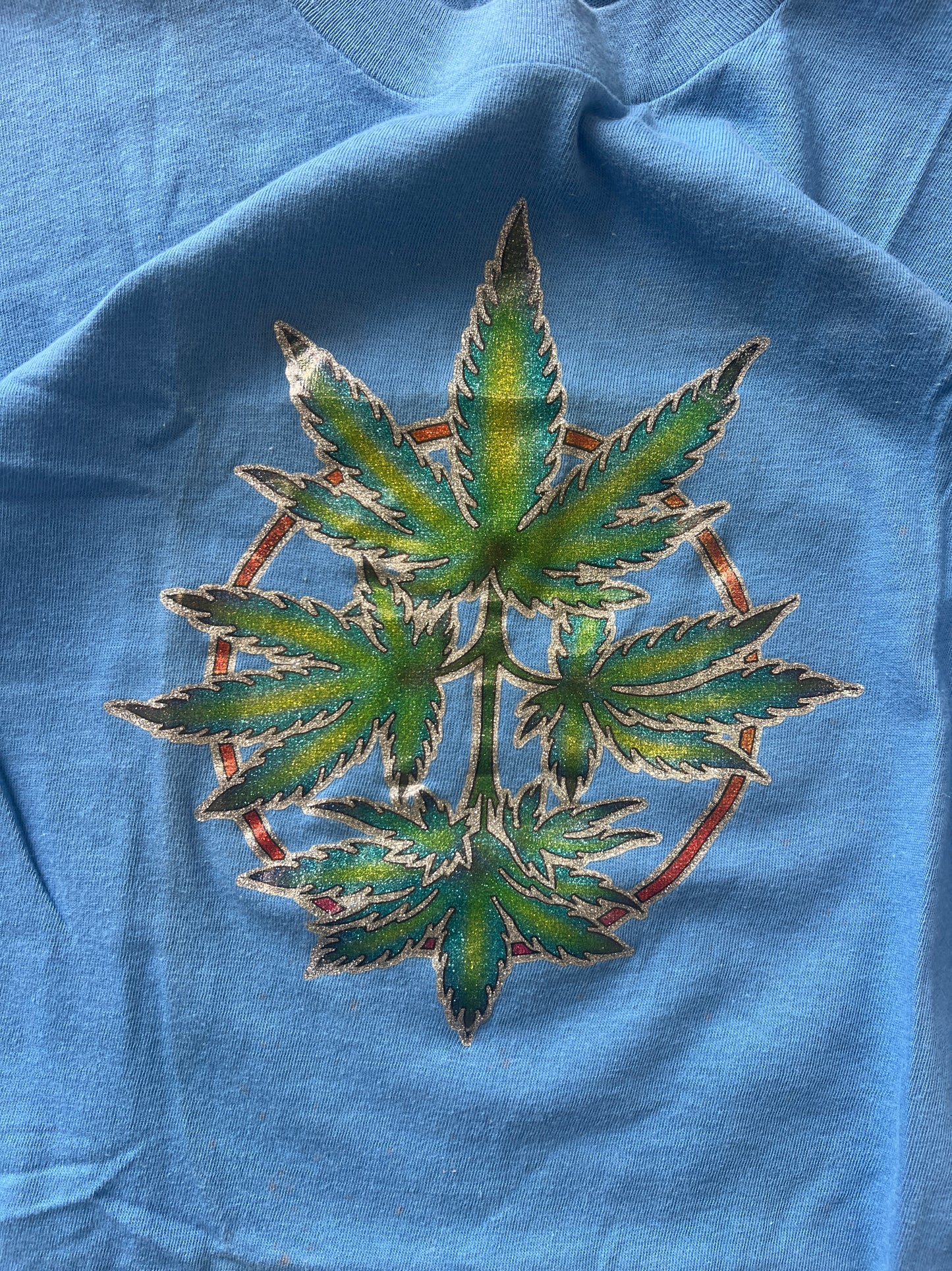 Vintage Cannabis Plant Shirt - M
