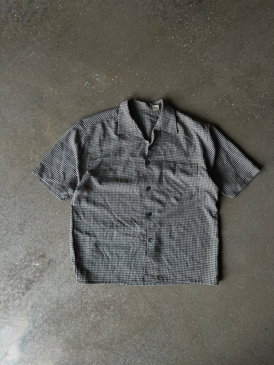 Vintage Dark Tan Button Down Shirt - L