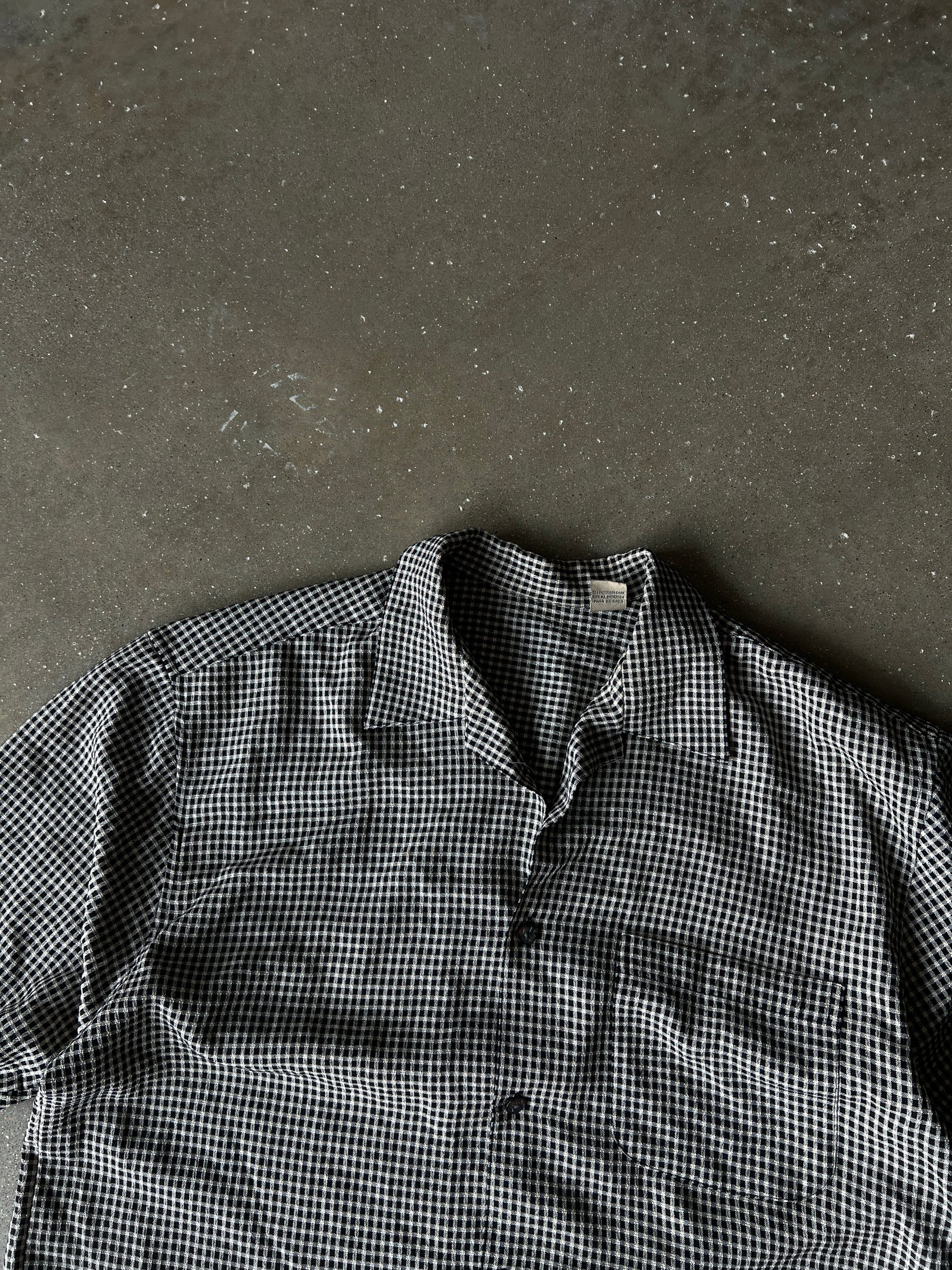 Vintage Dark Tan Button Down Shirt - L