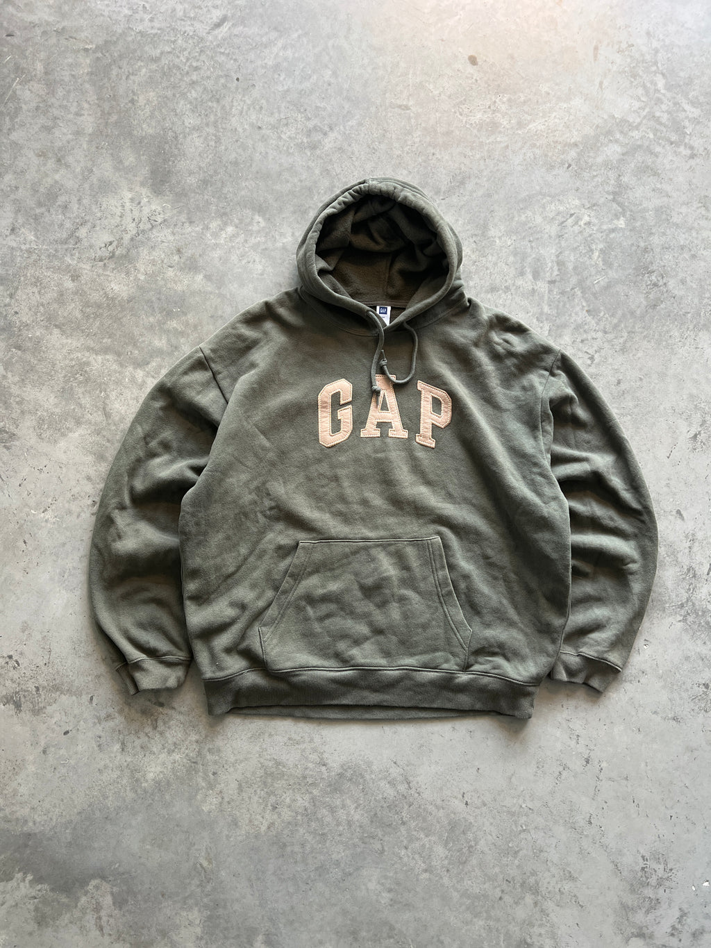 Vintage Dark Green Gap Hoodie - XL
