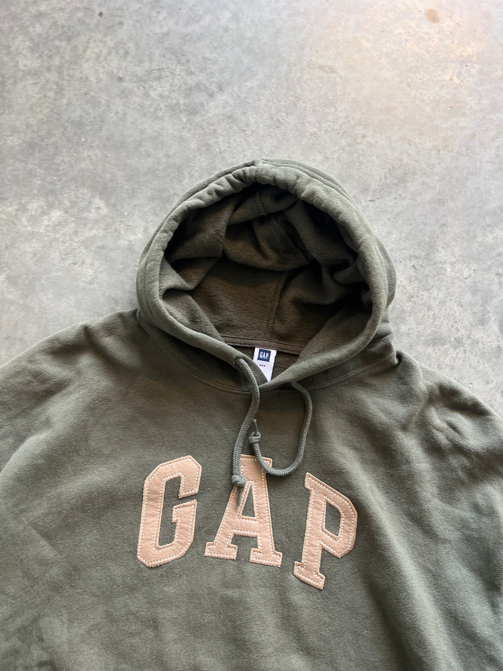 Vintage Dark Green Gap Hoodie - XL