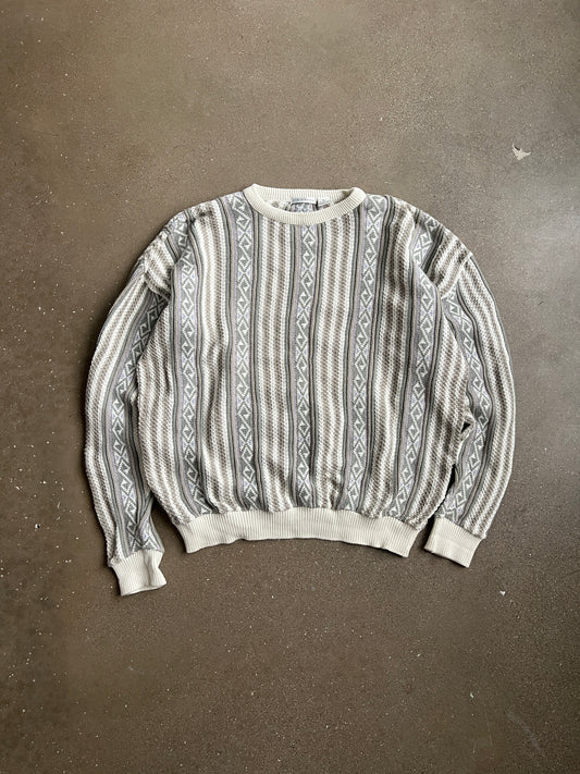 Vintage Tundra Cable Knit Sweater - XL