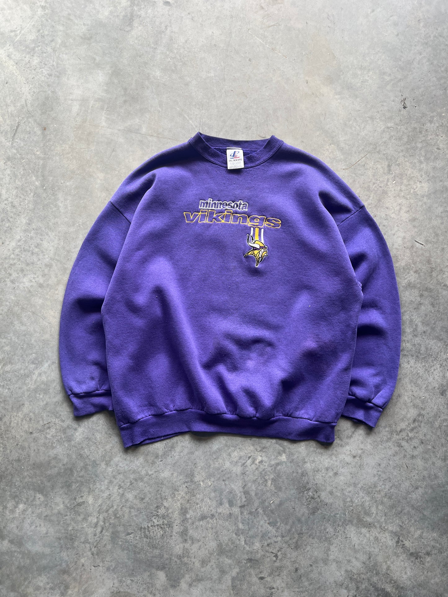 Vintage Purple Minnesota Vikings Crew - XXL