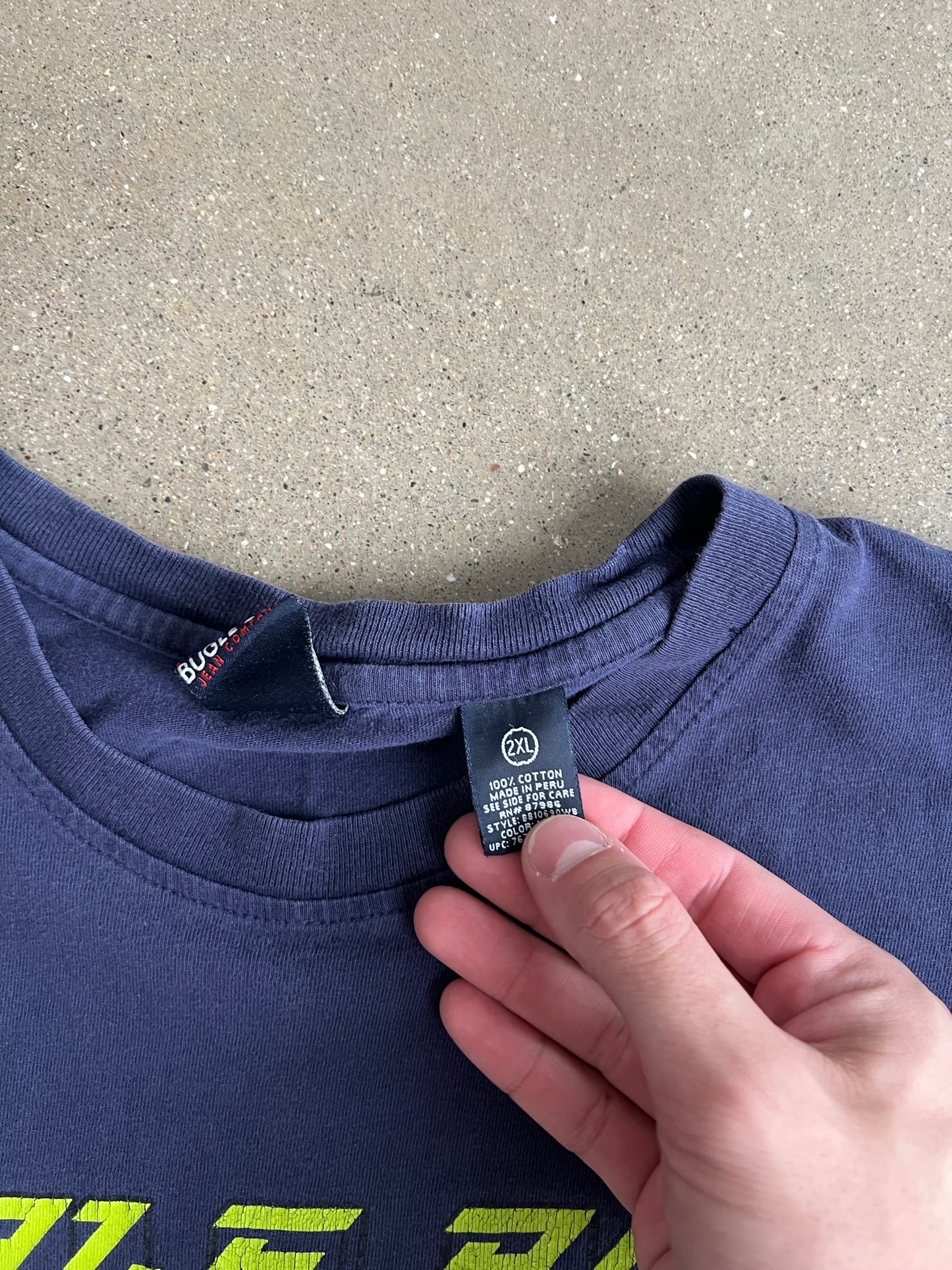 Vintage Blue Buggle Boy Shirt - XXL