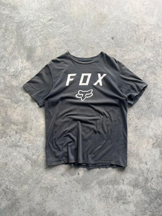 Vintage Faded Black Fox Racing Shirt - L