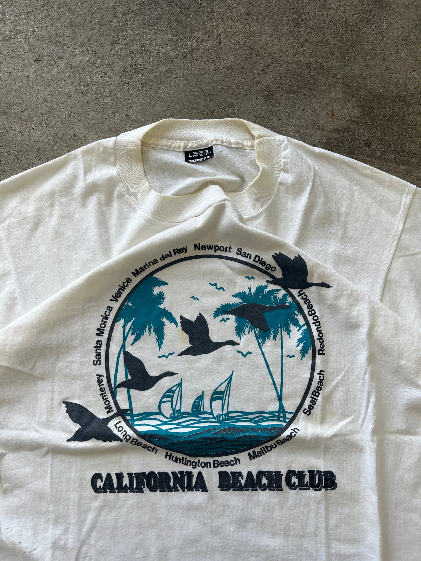 Vintage California Beach Club Shirt - L