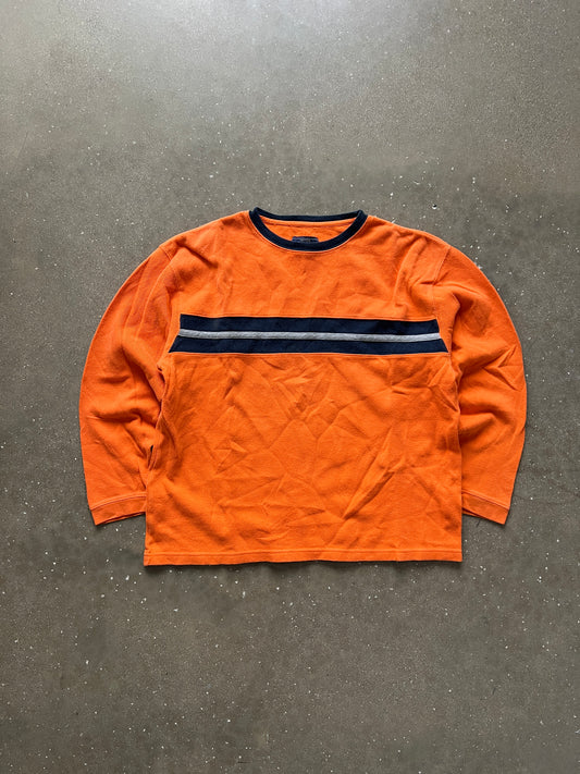 Vintage Orange Stripped Shirt - L