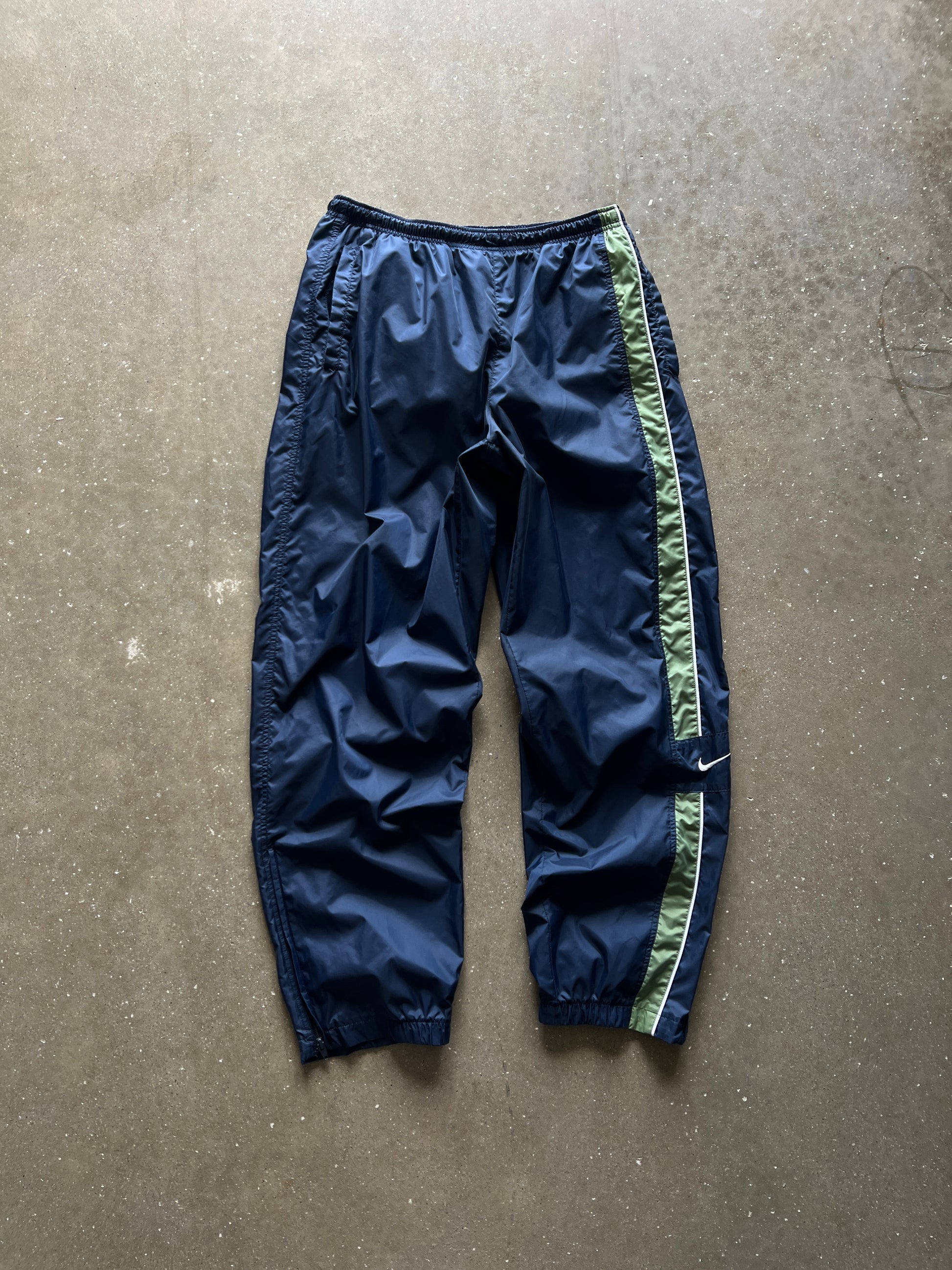 Vintage Navy Blue Nike Track Pants - XL