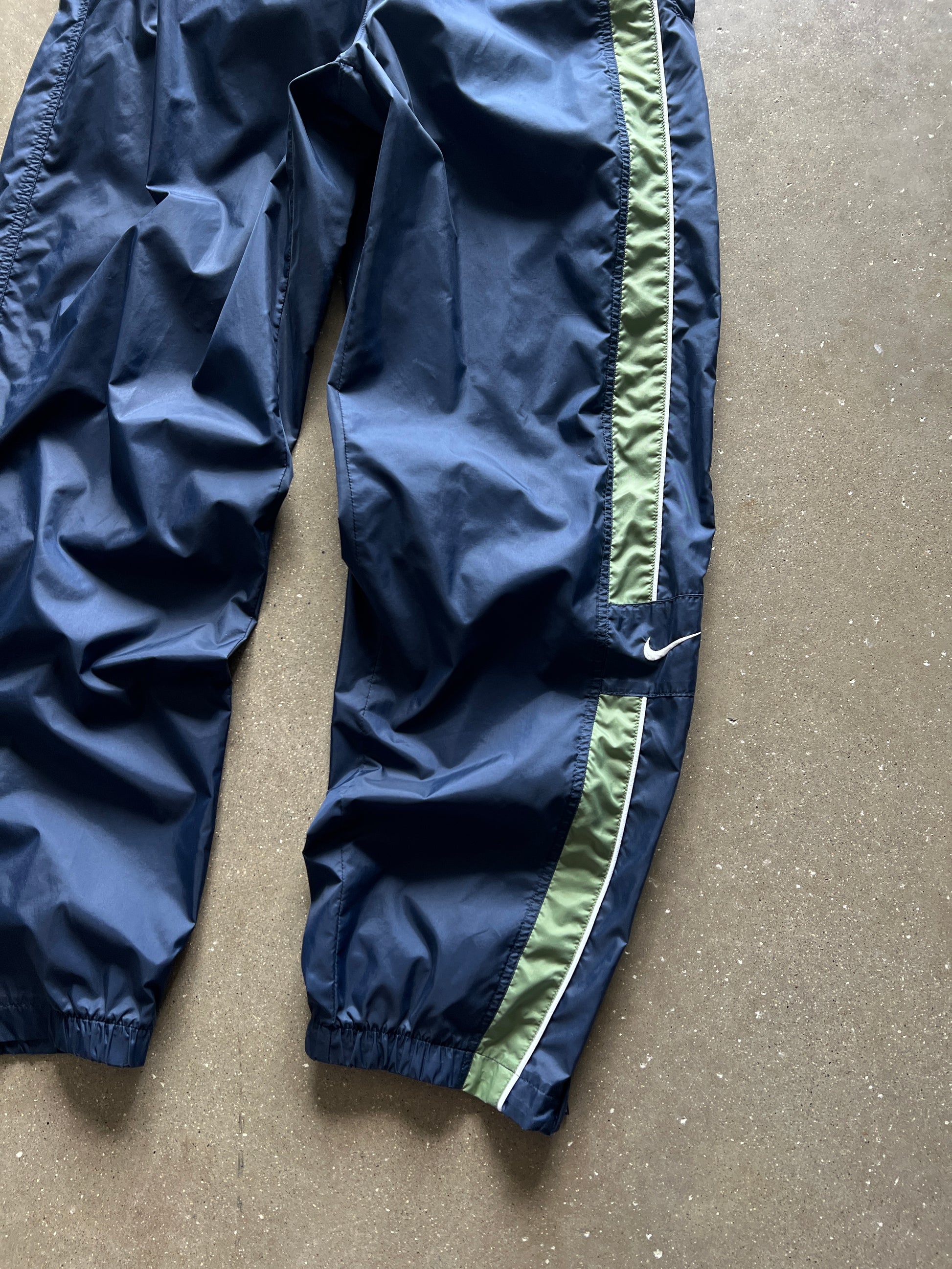 Vintage Navy Blue Nike Track Pants - XL