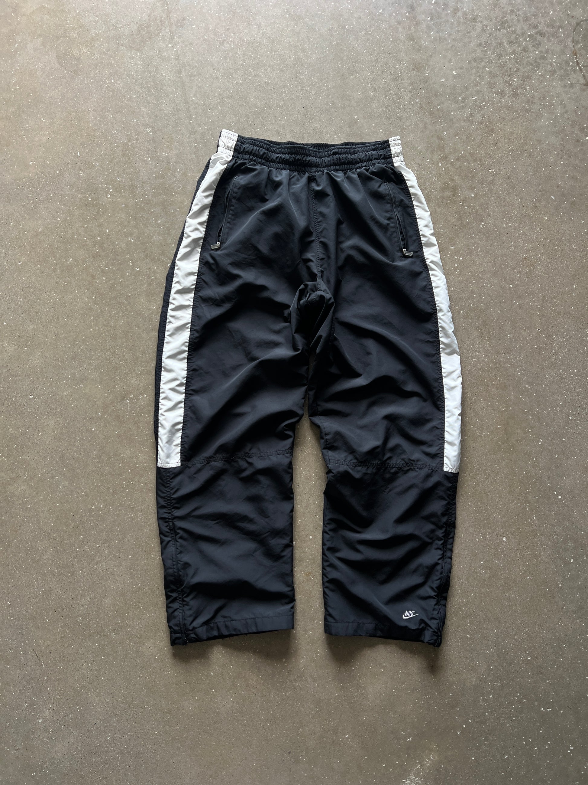 Vintage Black Nike Spellout Track Pants - XXL