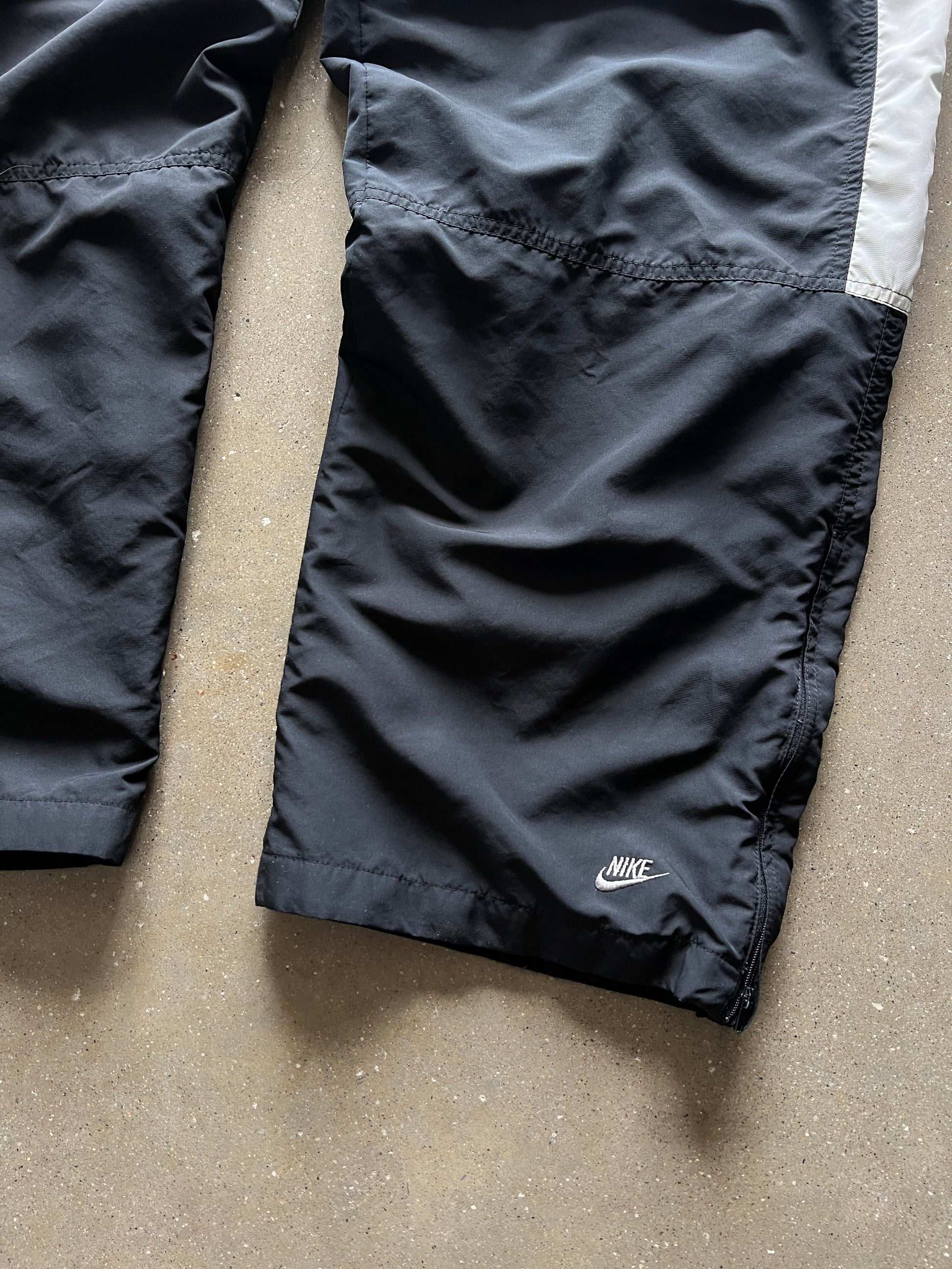 Vintage Black Nike Spellout Track Pants - XXL