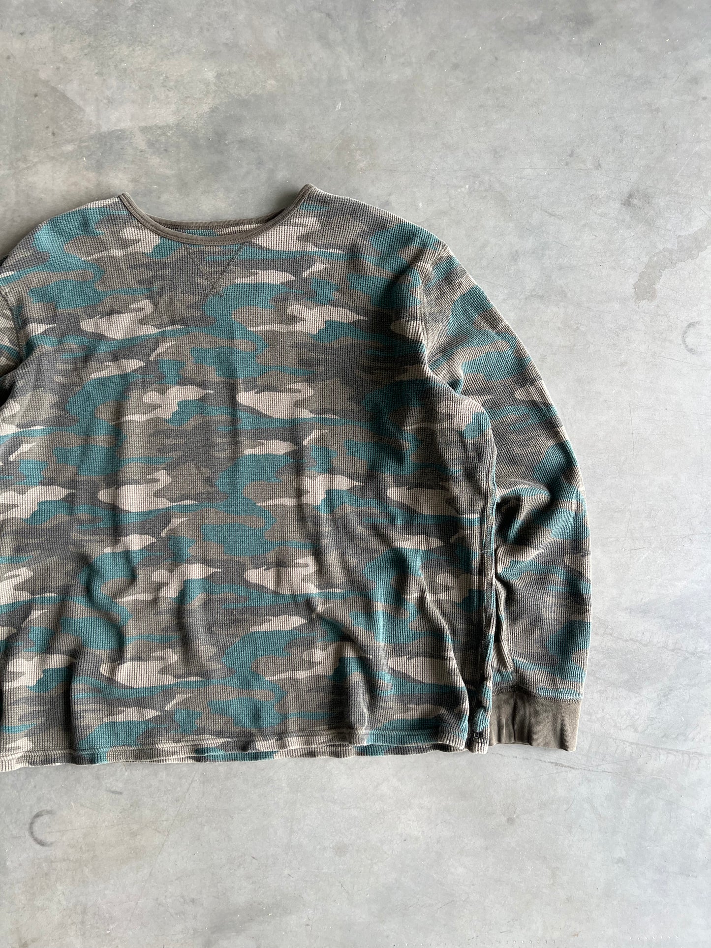 Vintage Mossimo Supply Camo Thermal Shirt - XXL