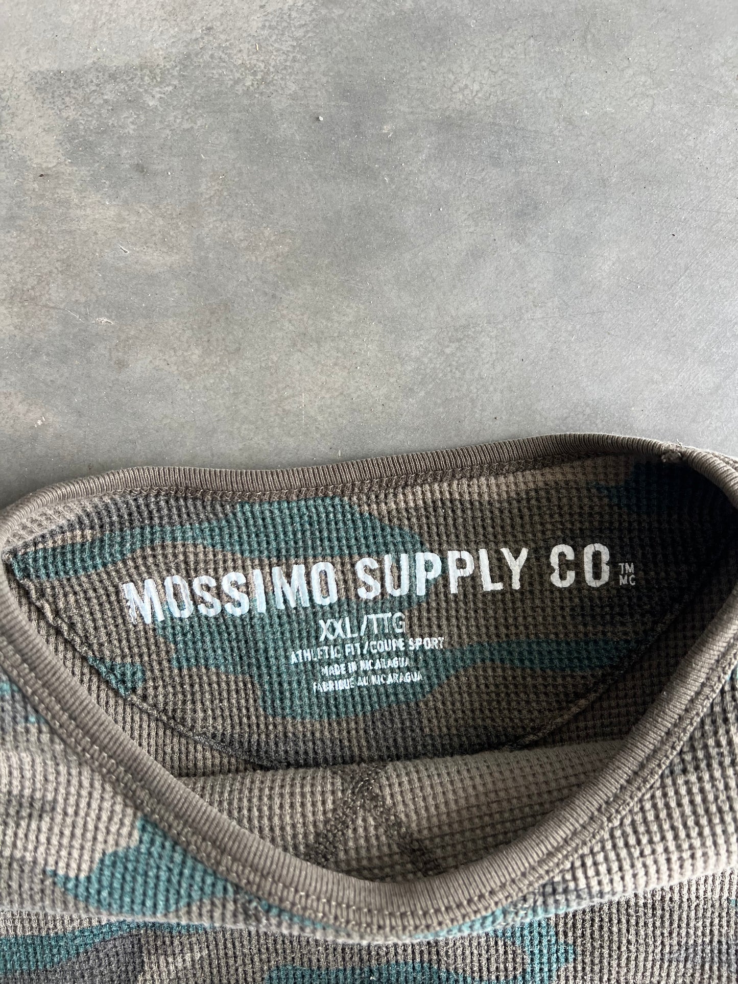 Vintage Mossimo Supply Camo Thermal Shirt - XXL