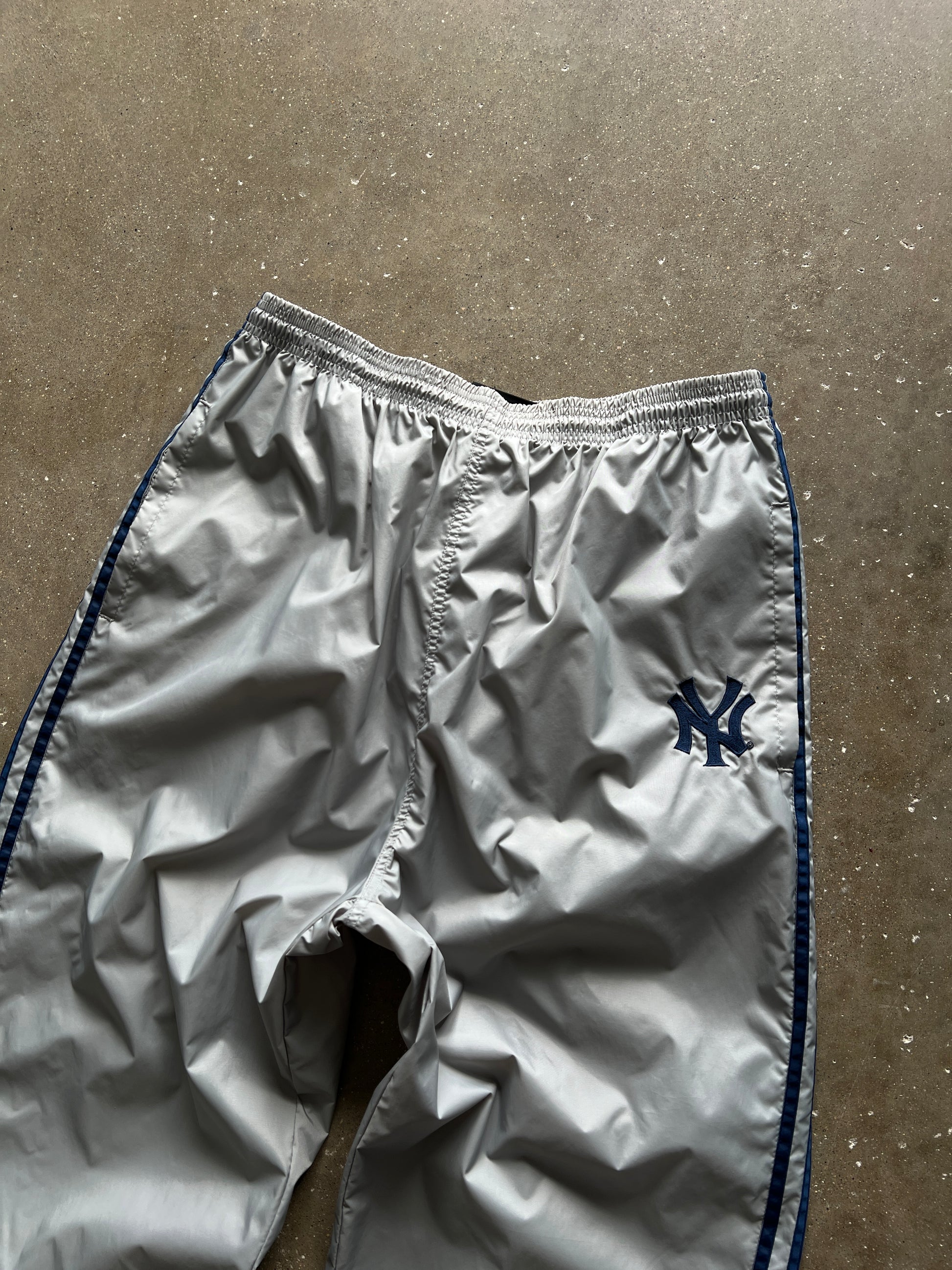 Vintage Grey Yankees Adidas Track Pants - L