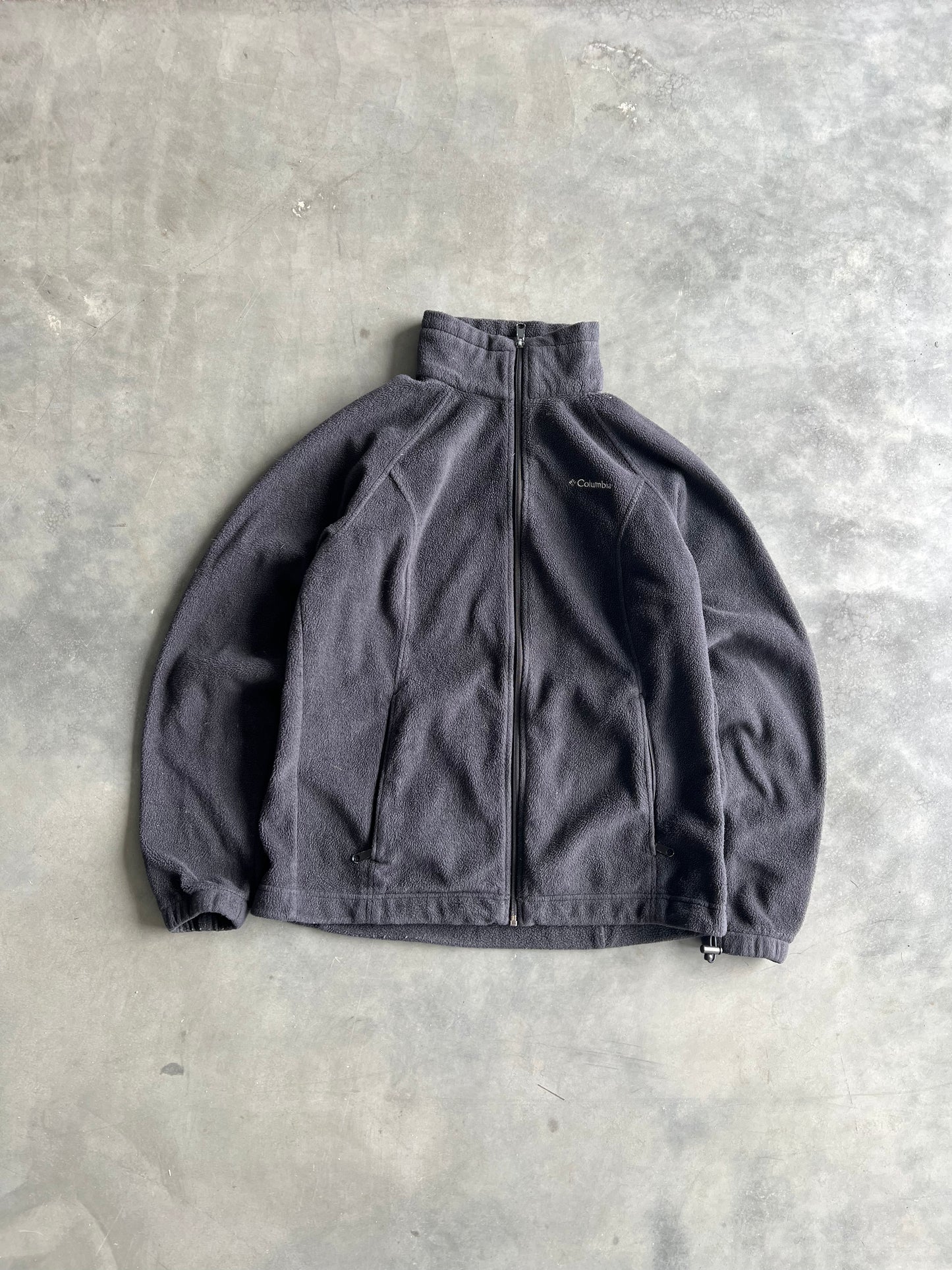 Vintage Black Columbia Zip Fleece - L