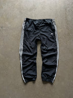 Vintage Black Adidas Track Pants - L
