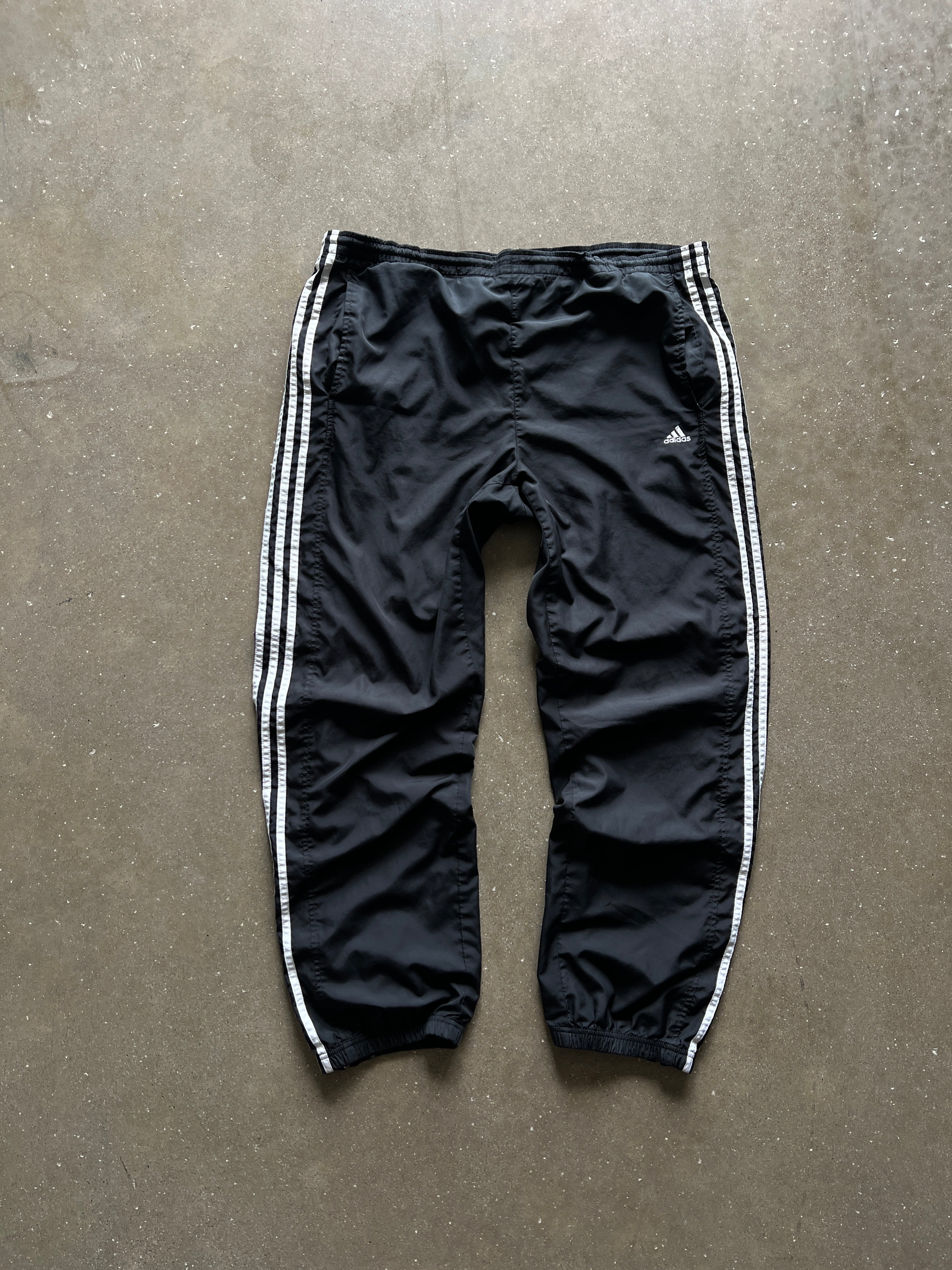 Vintage Black Adidas Track Pants - L