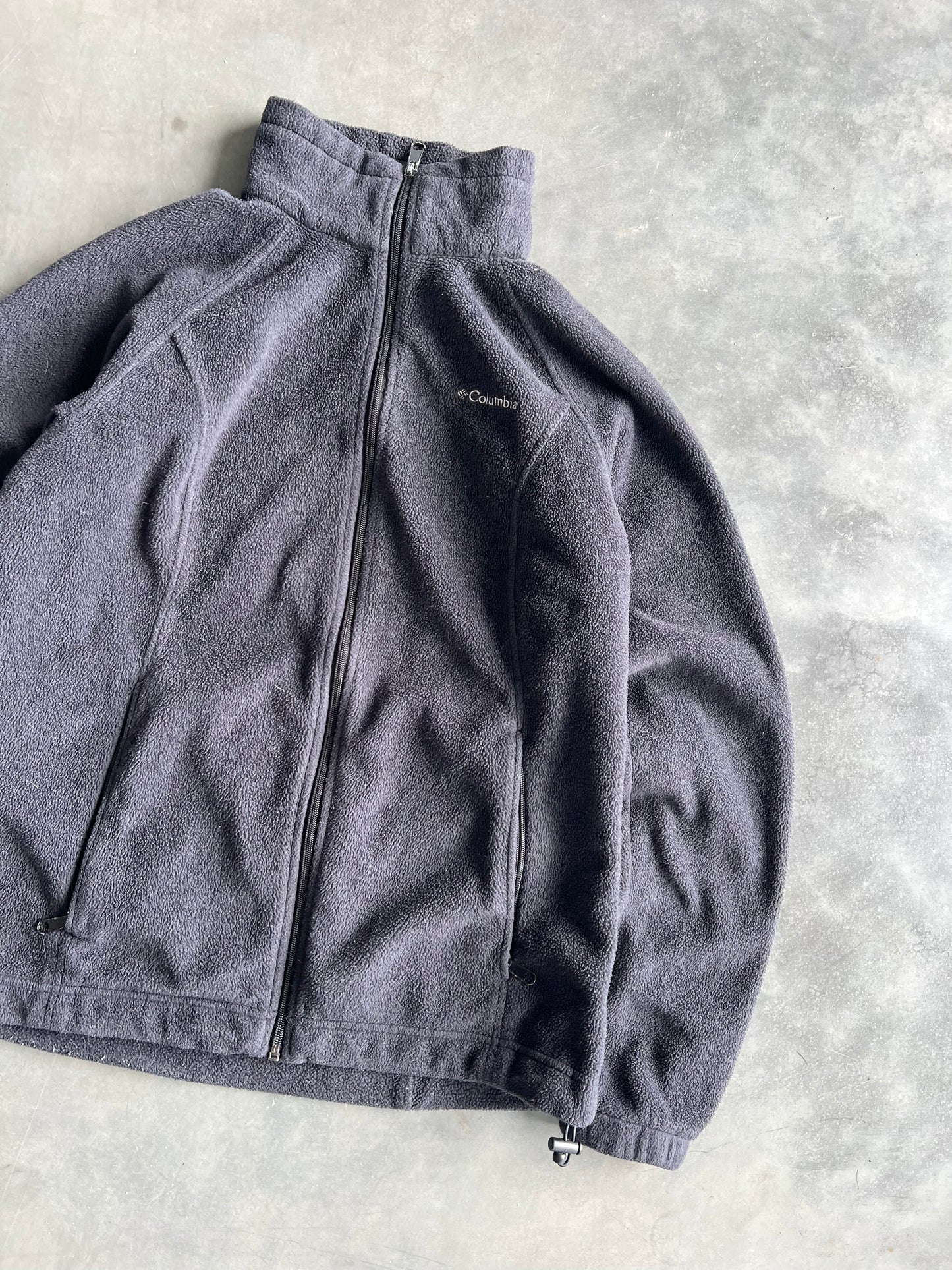 Vintage Black Columbia Zip Fleece - L