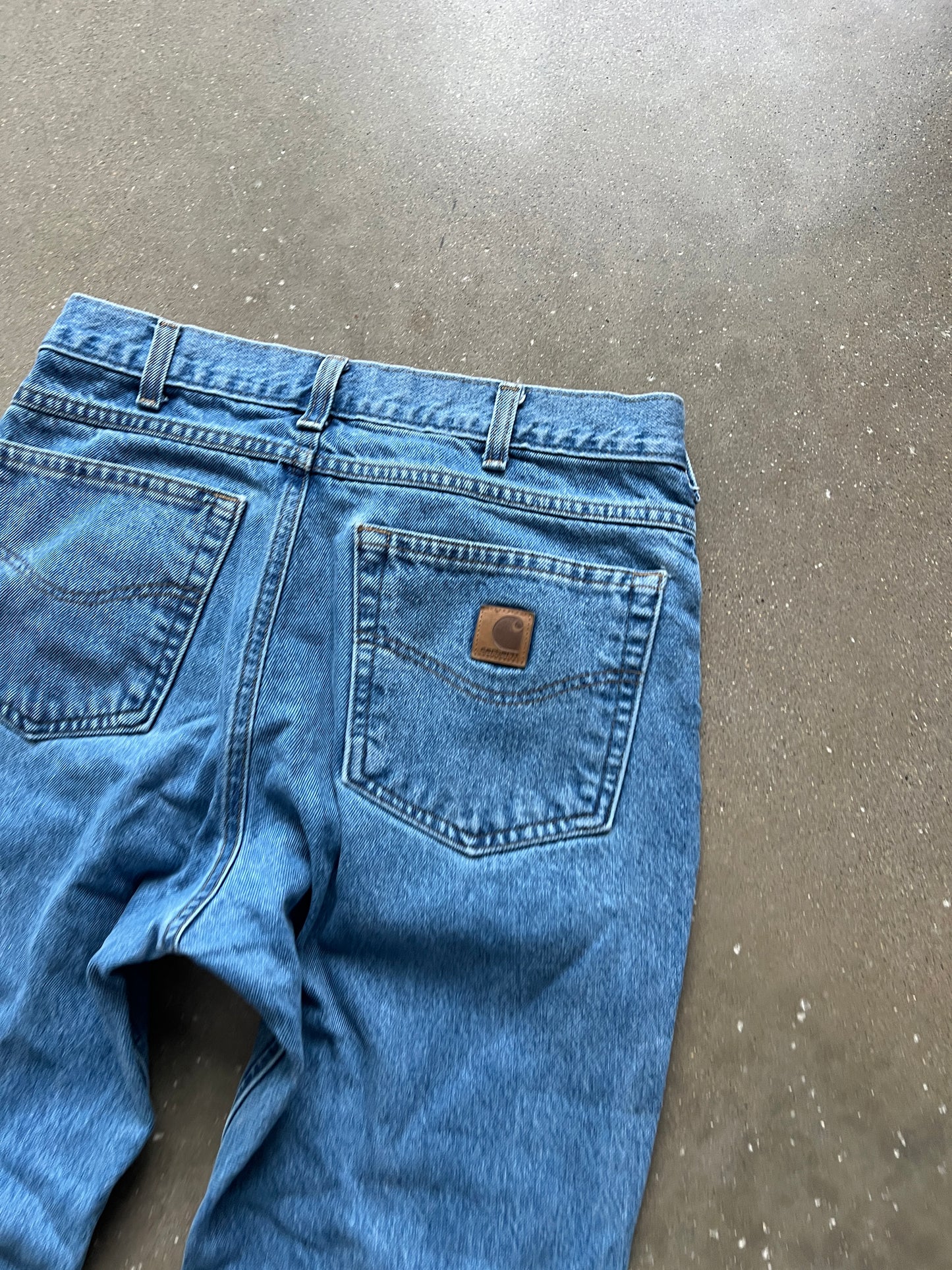 Vintage Faded Blue Carhartt Pants - 33