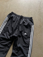 Vintage Black Adidas Track Pants - L