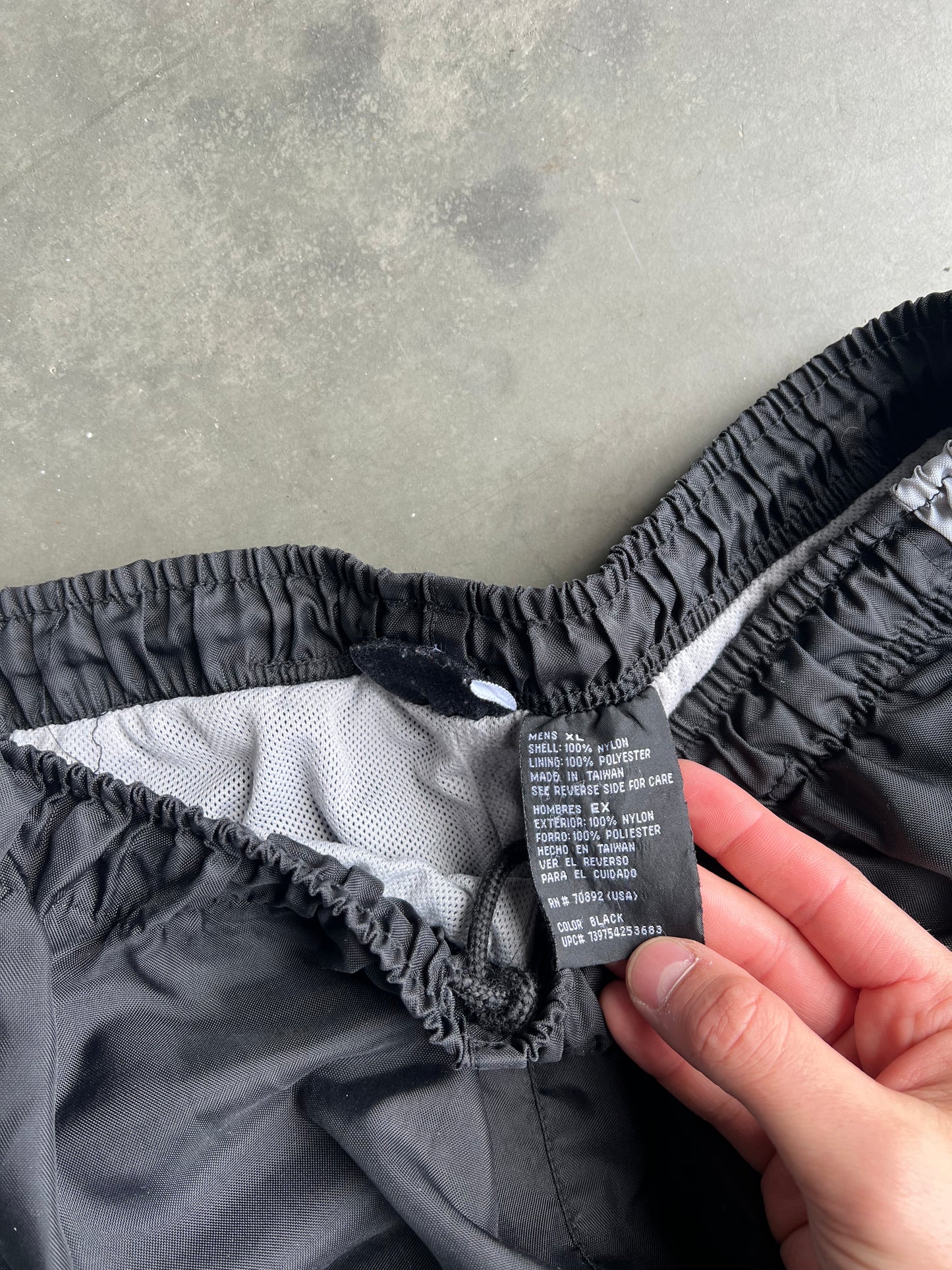 Vintage Black Starter Stripped Track Pants - XL