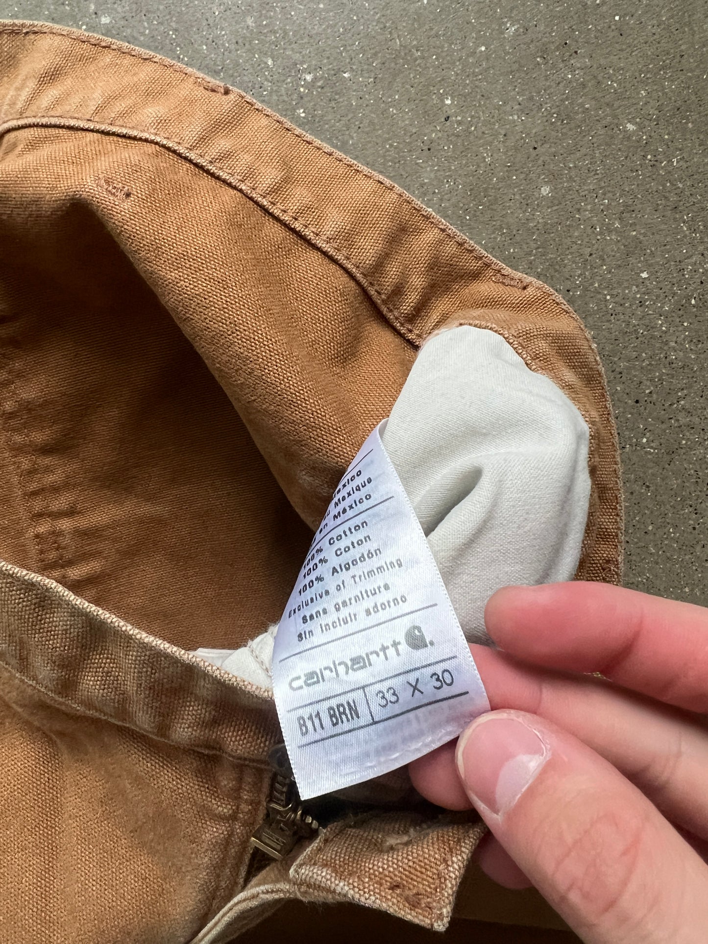 Vintage Dark Tan Carhartt Pants - 33