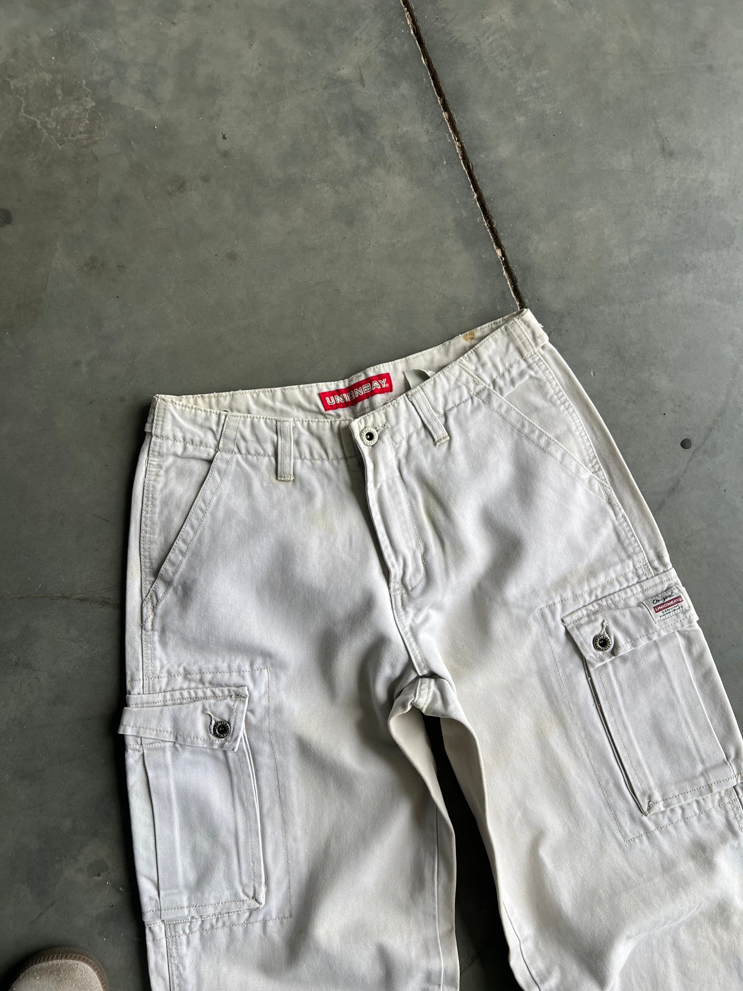 Vintage Cream Union Bay Baggy Pants - 5
